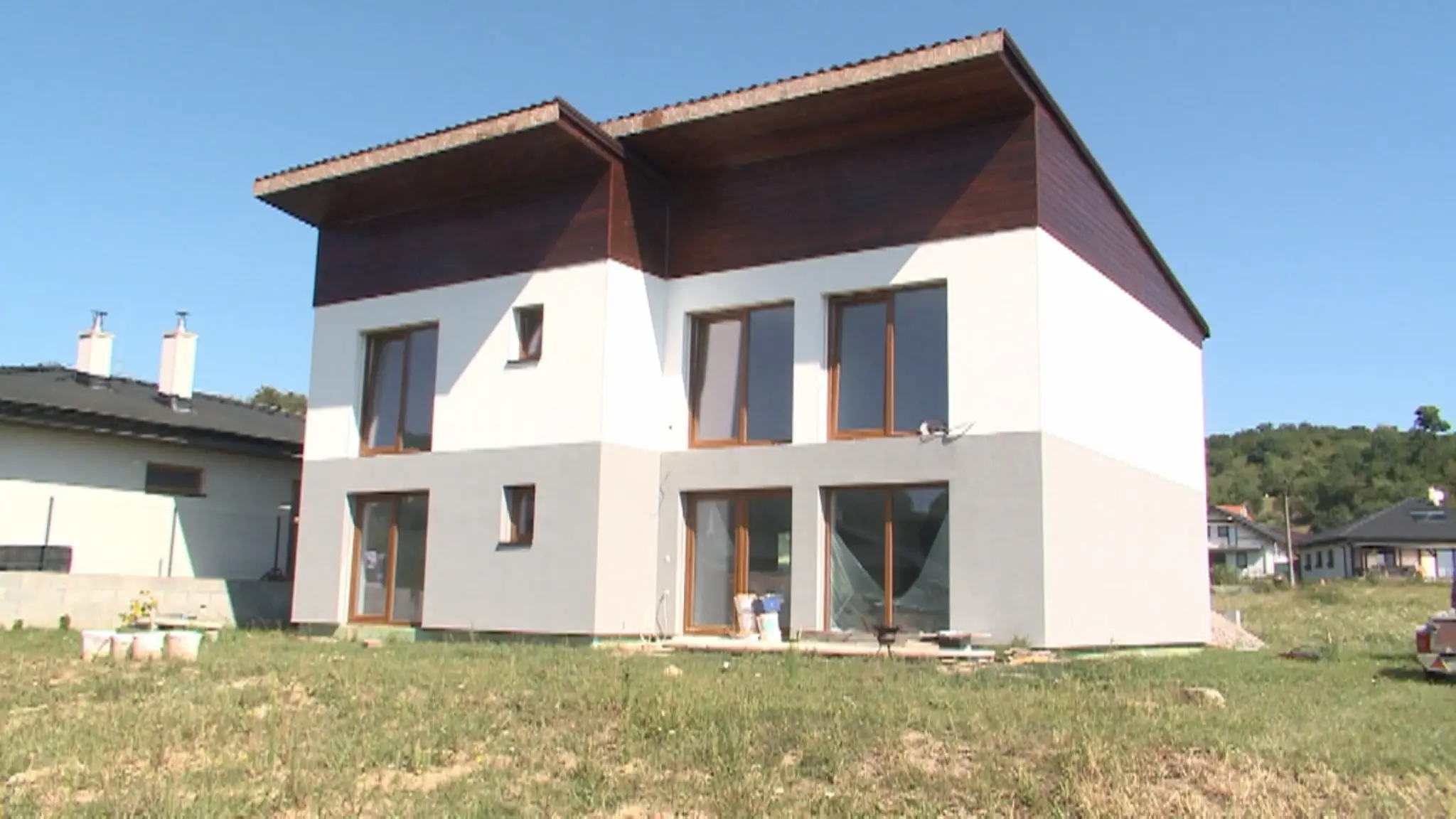 Stavba domu.