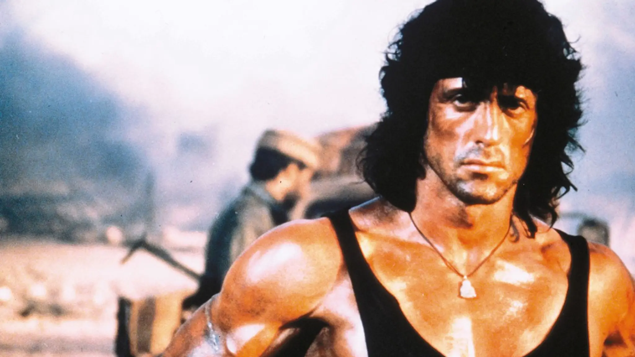 Sylvester Stallone na pláži v Malibu
