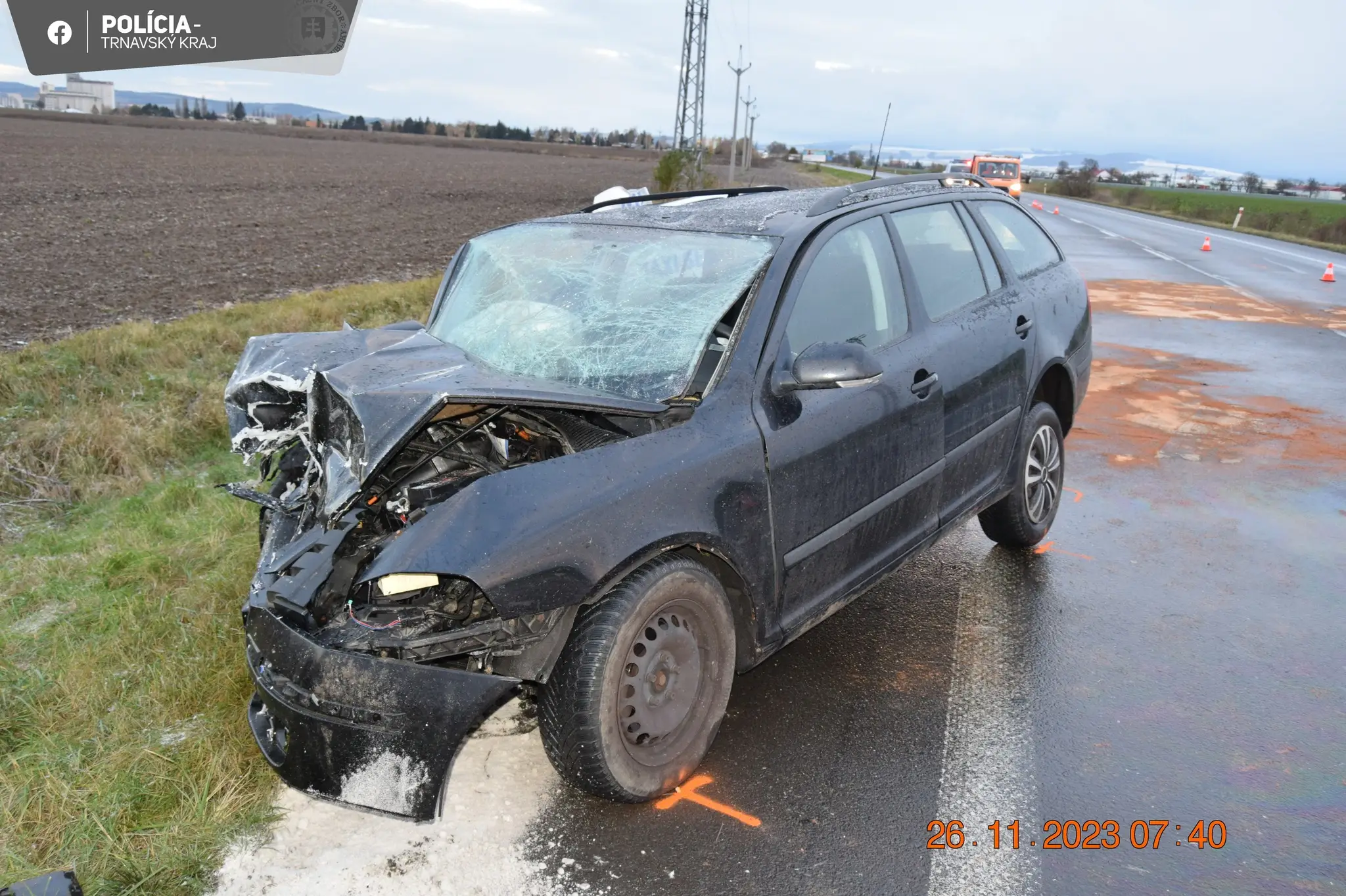 Nehoda na ceste medzi Senicou a obcou Jablonica