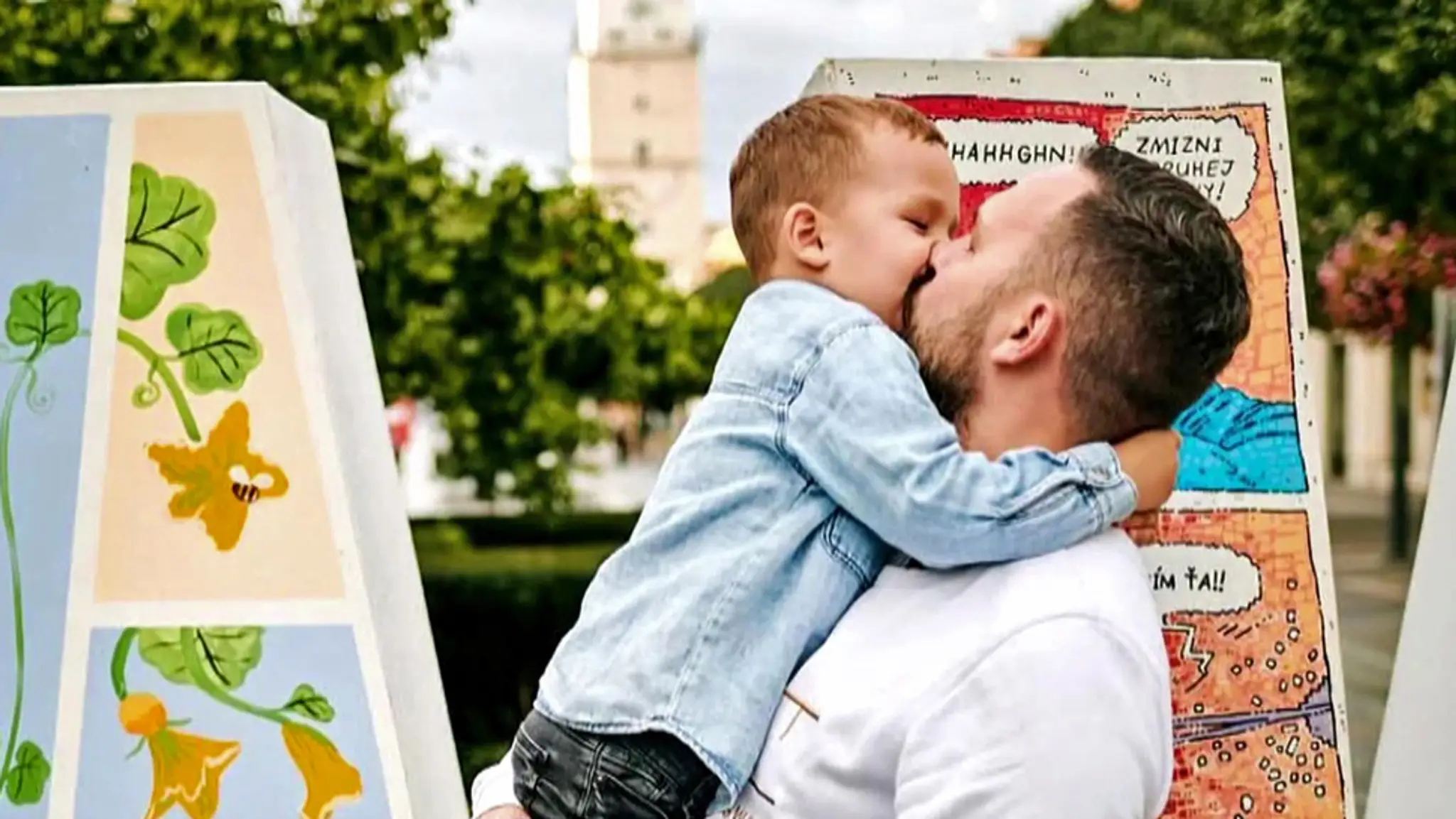 Andrej Zvolenský so synom