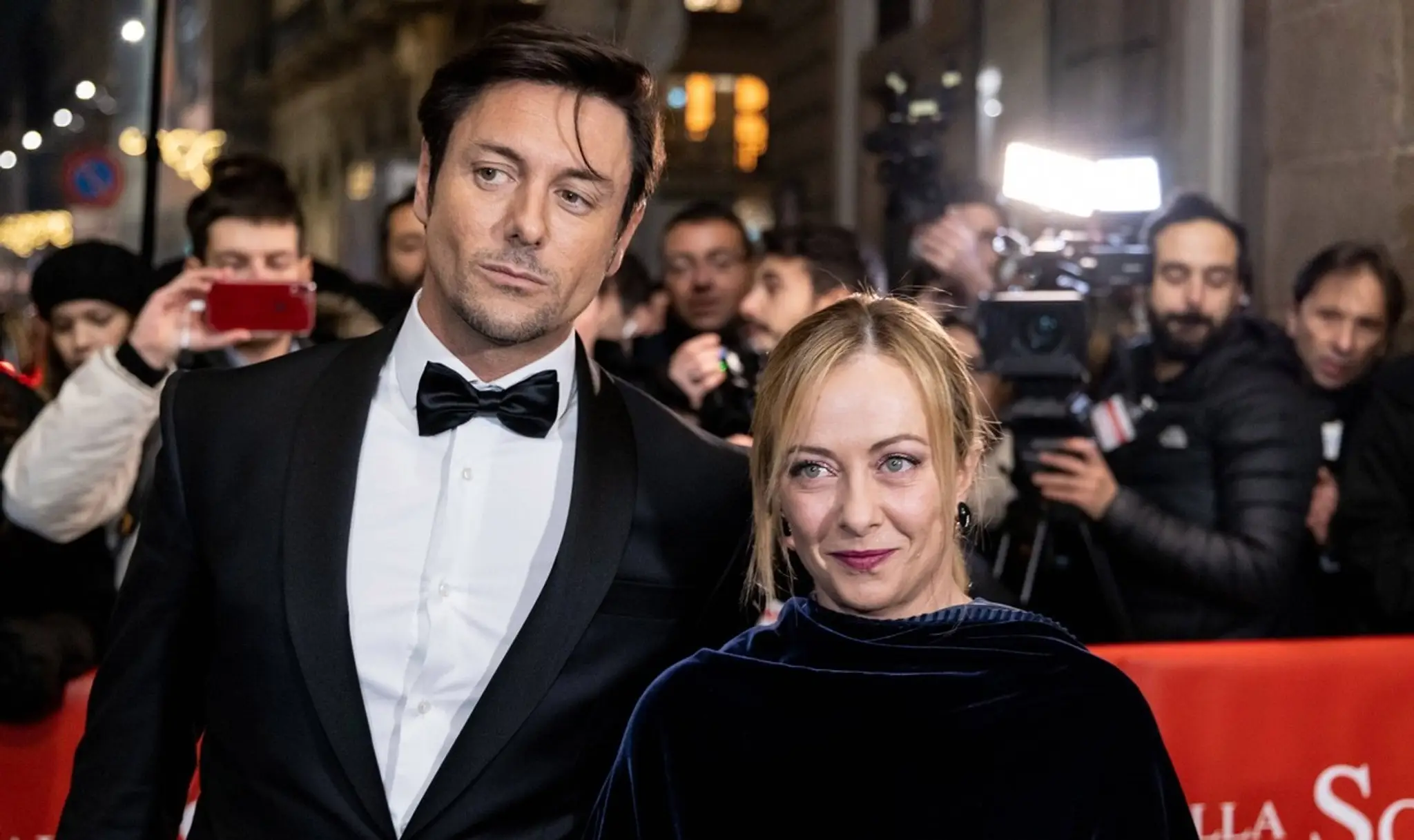 Andrea Giambruno a Giorgia Meloniová.