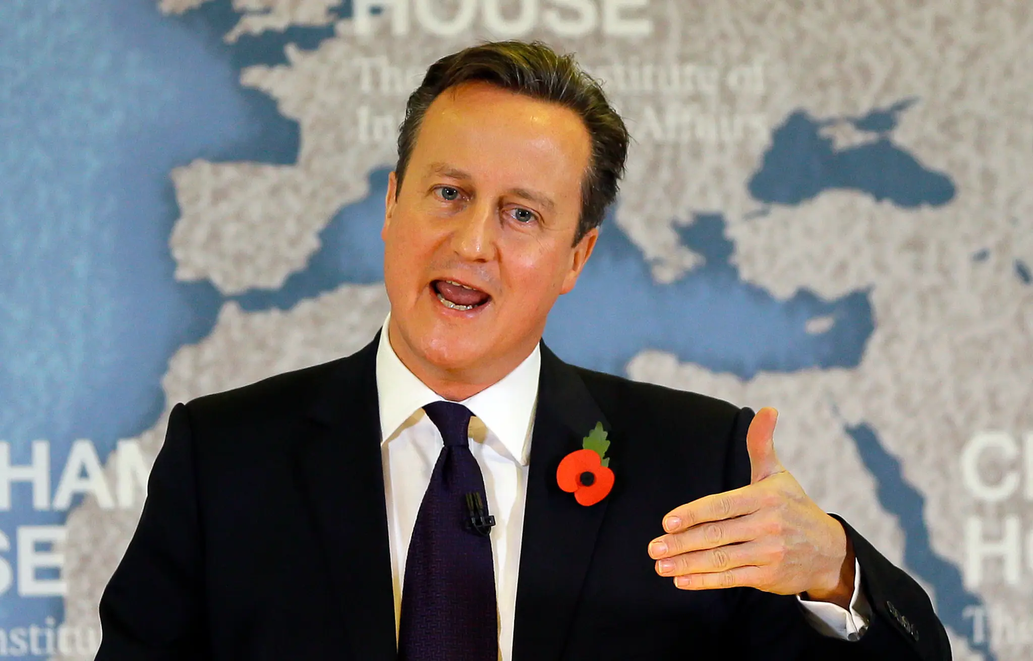 Britský premiér David Cameron rečnil v Londýne.