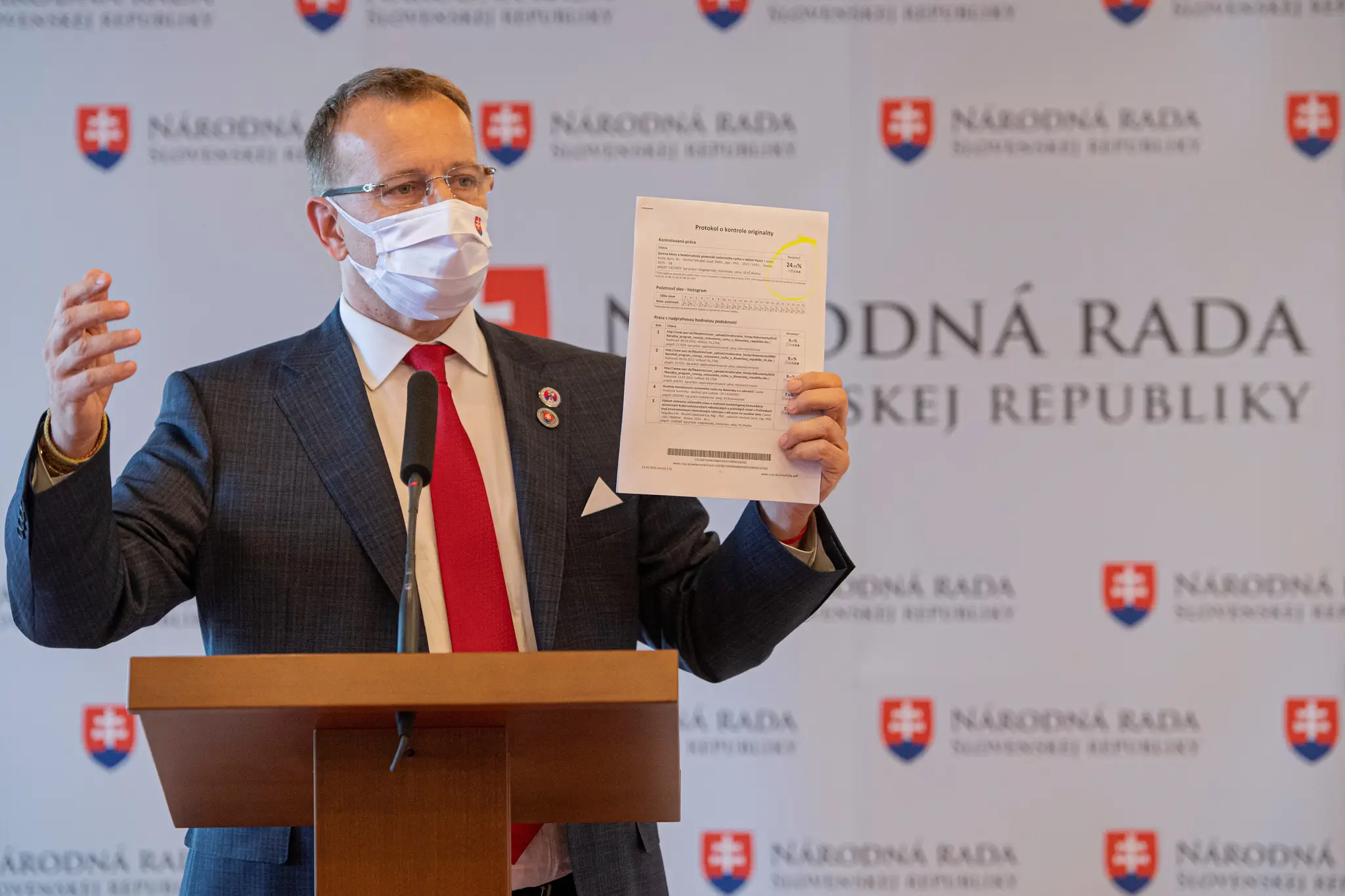 Boris Kollár obhajuje svoju diplomovú prácu pre podozrenia z plagiátorstva/23.jún 2020
