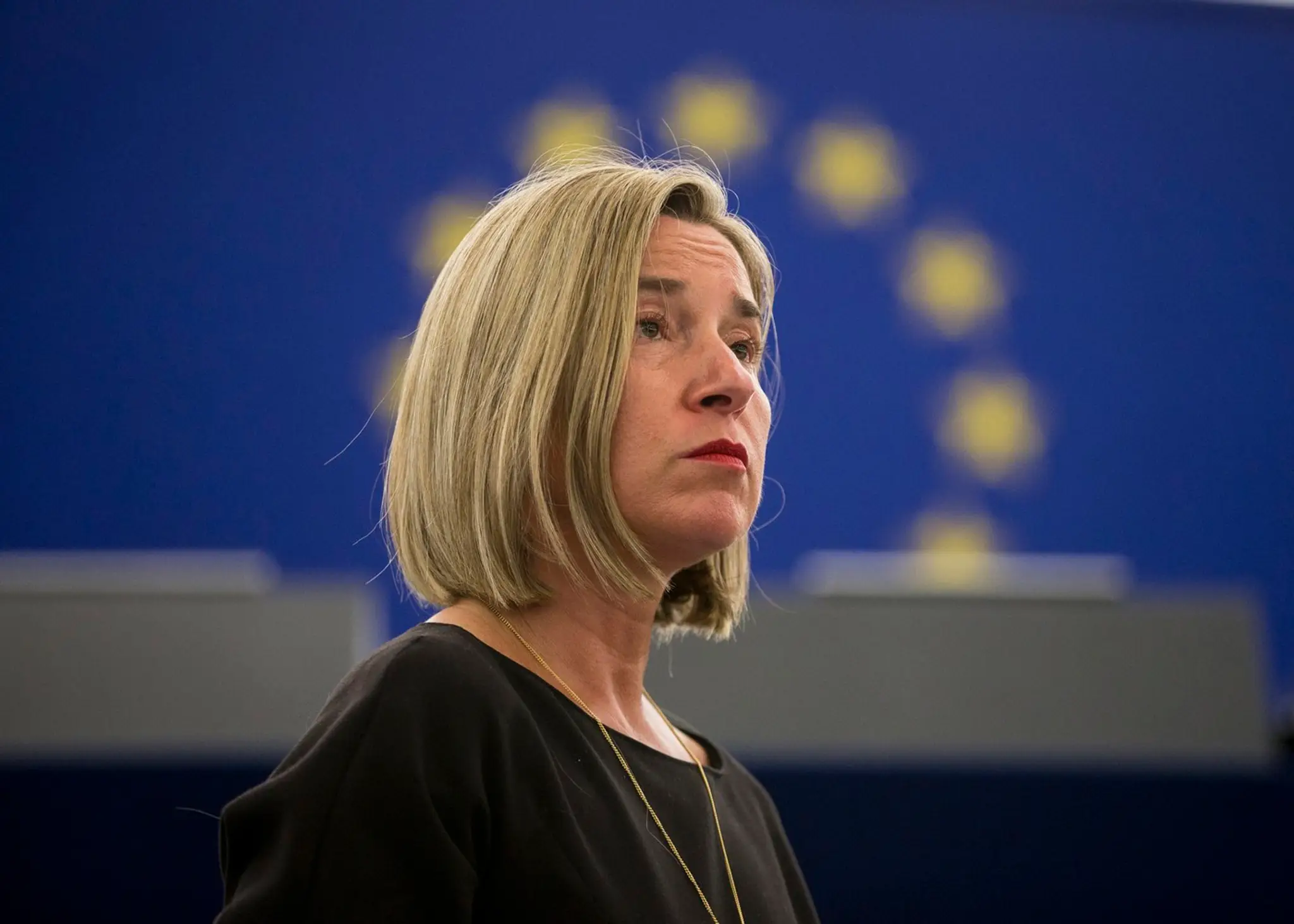 Federica Mogheriniová na archívnej snímke z apríla 2019.