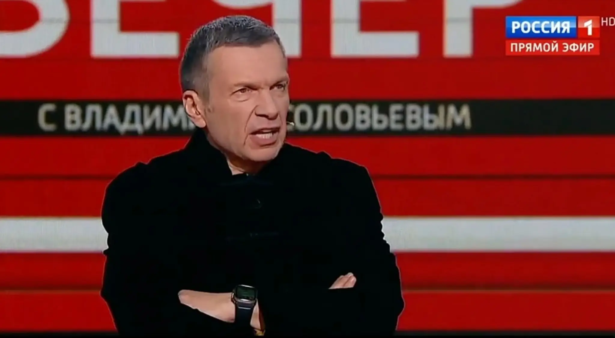Hlásna trúba kremeľskej propagandy Vladimir Solovjov.