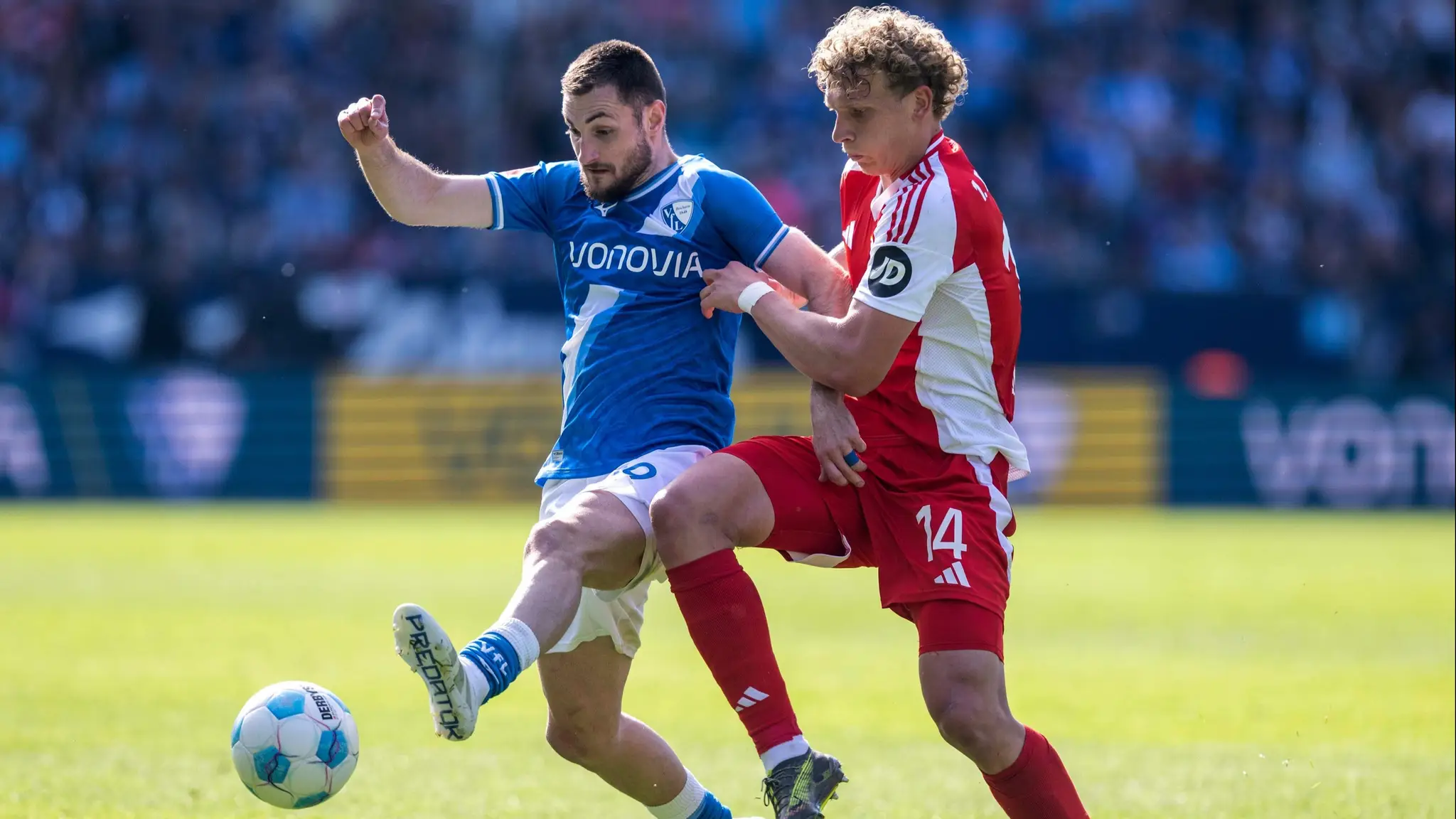 Slovenský reprezentant Matúš Bero v súboji proti Unionu Berlín. (cropped)