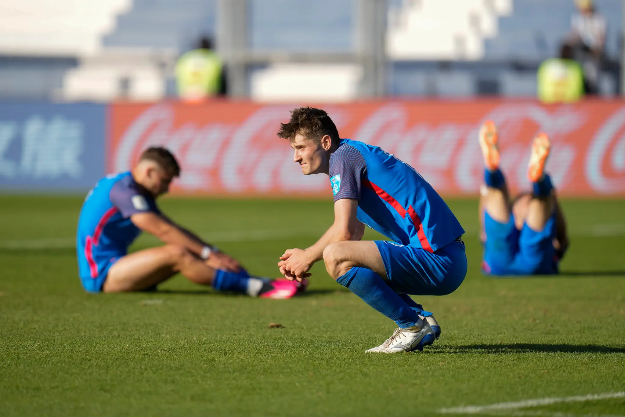 Futbalisti Slovenska po prehre s Kolumbiou