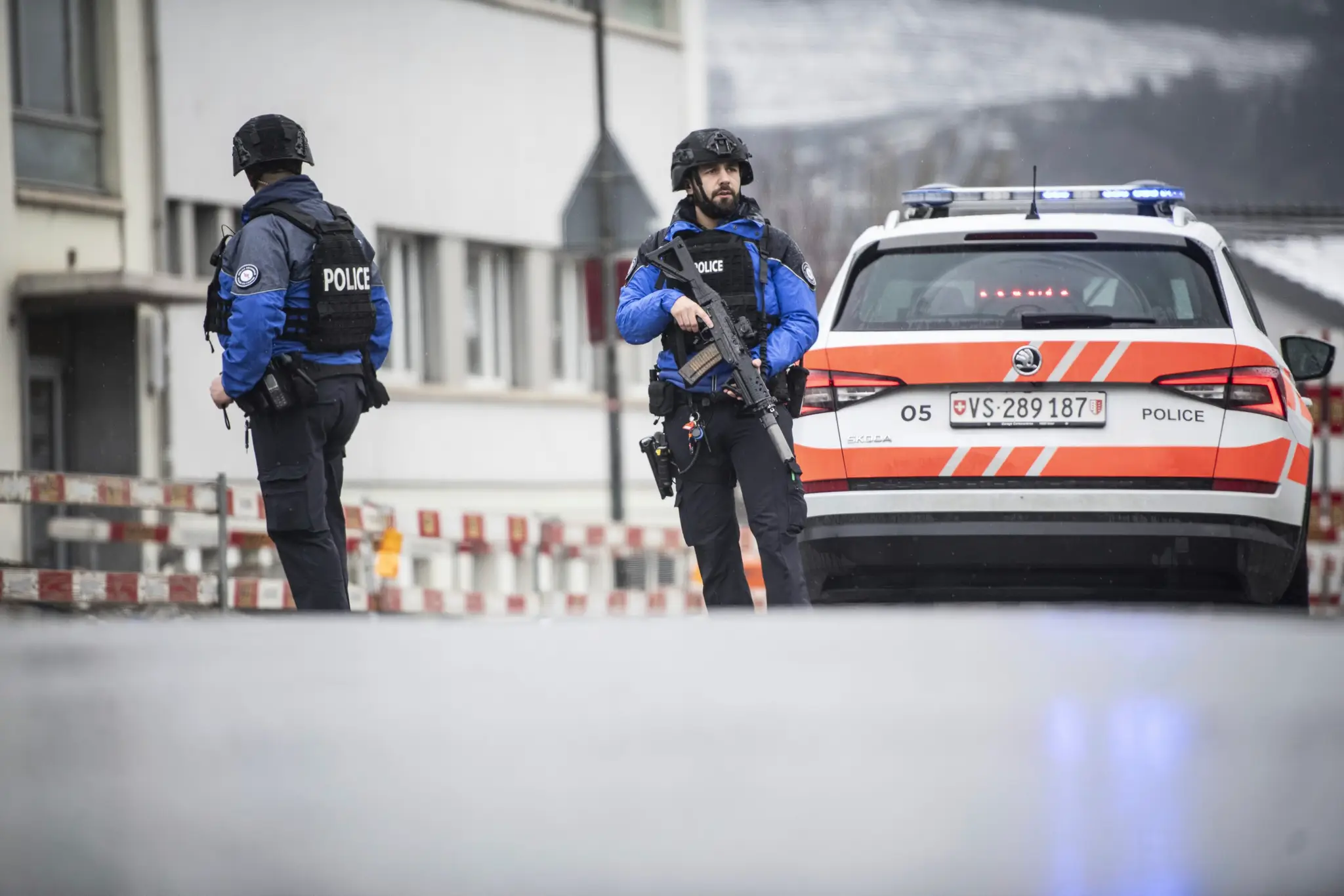 Polícia na mieste činu.
