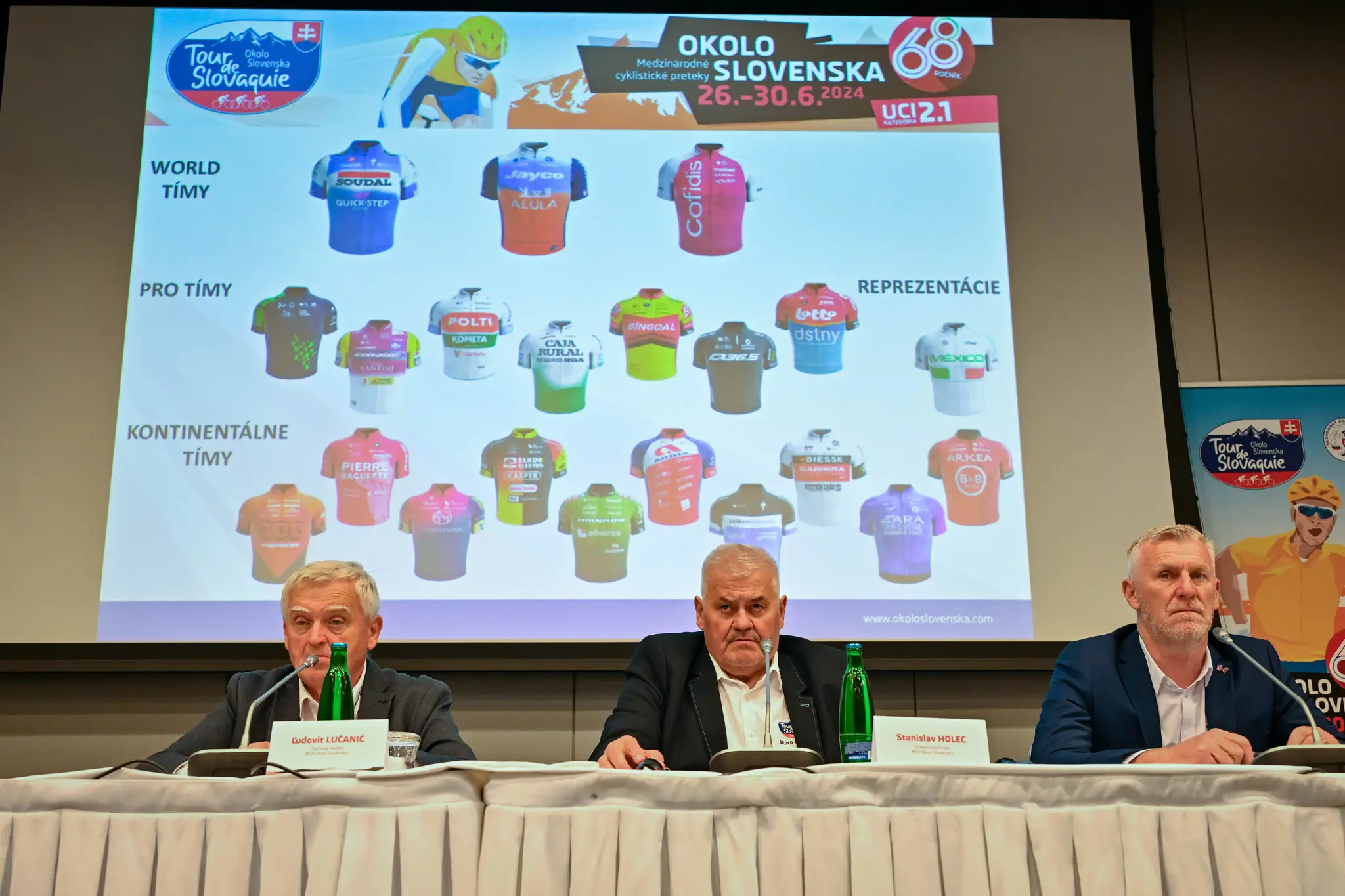 Na snímke sprava generálny riaditeľ Medzinárodných cyklistických pretekov Okolo Slovenska (MCPOS) Peter Privara.