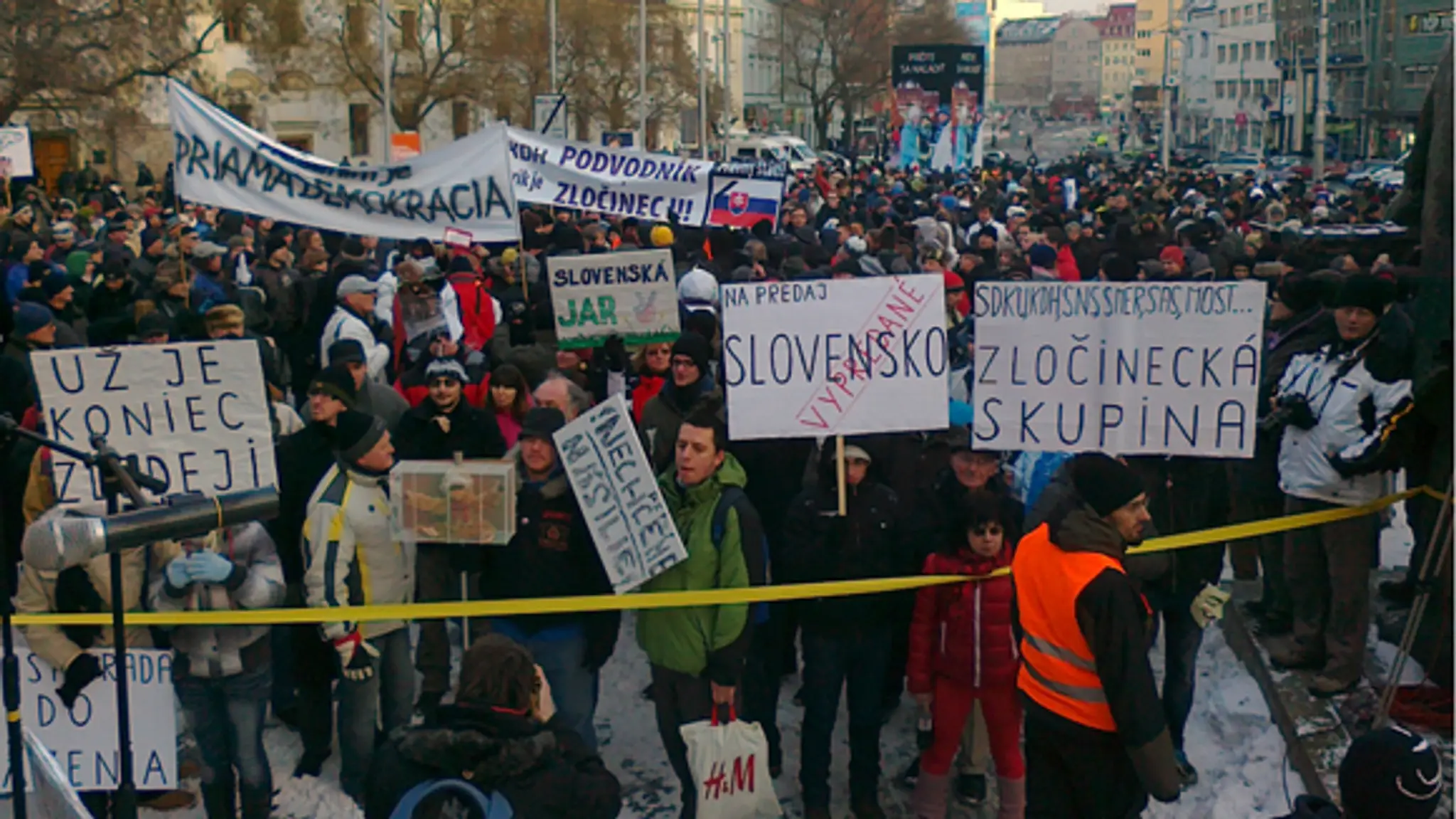 Protest Gorila III v Bratislave