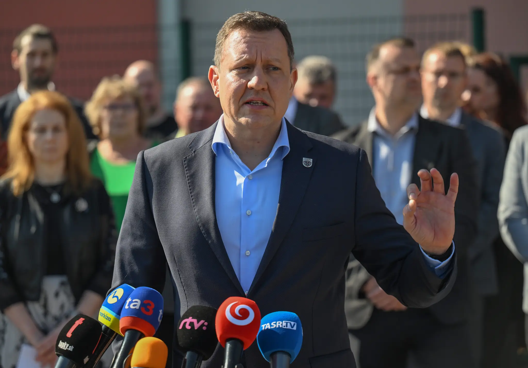 Na snímke špeciálny prokurátor Daniel Lipšic a ďalší prokurátori ÚŠP.