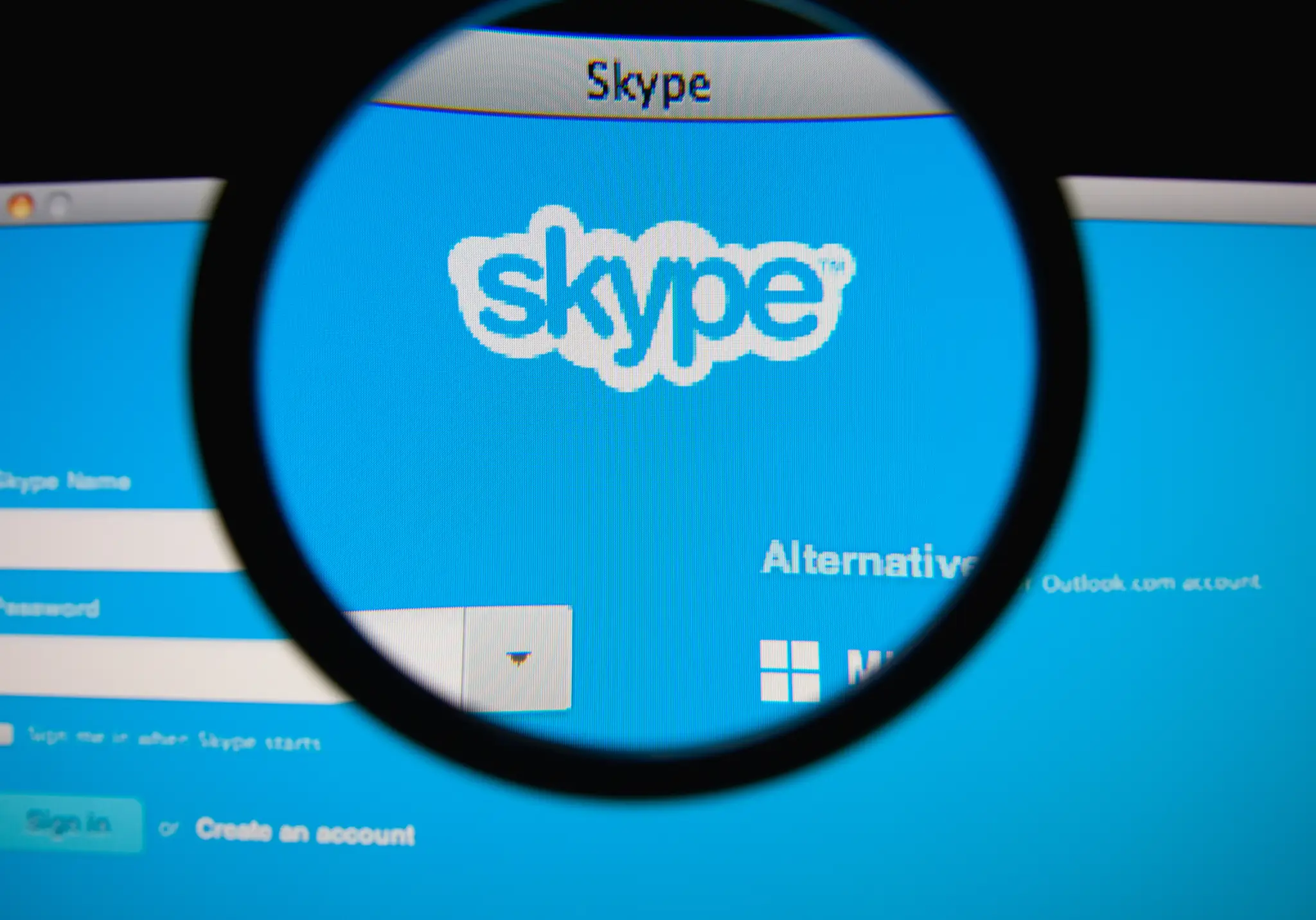Skype- ilustračná snímka. 