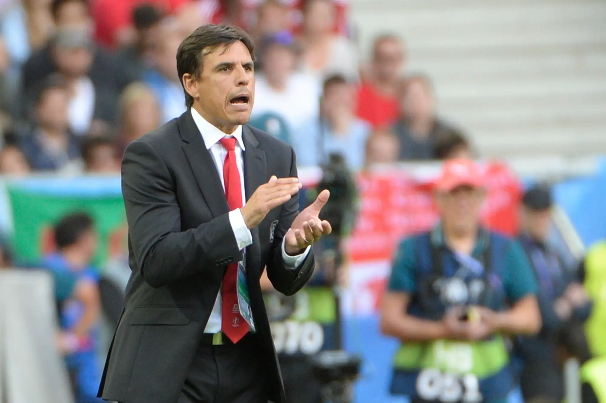 Na snímke kouč Walesu Chris Coleman.