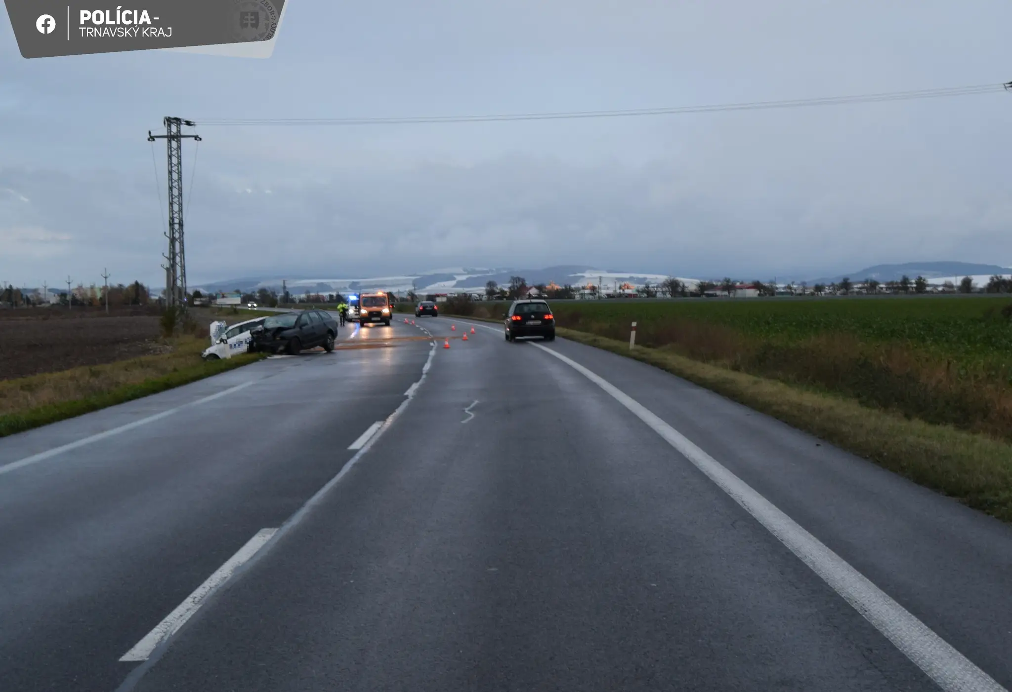 Nehoda na ceste medzi Senicou a obcou Jablonica