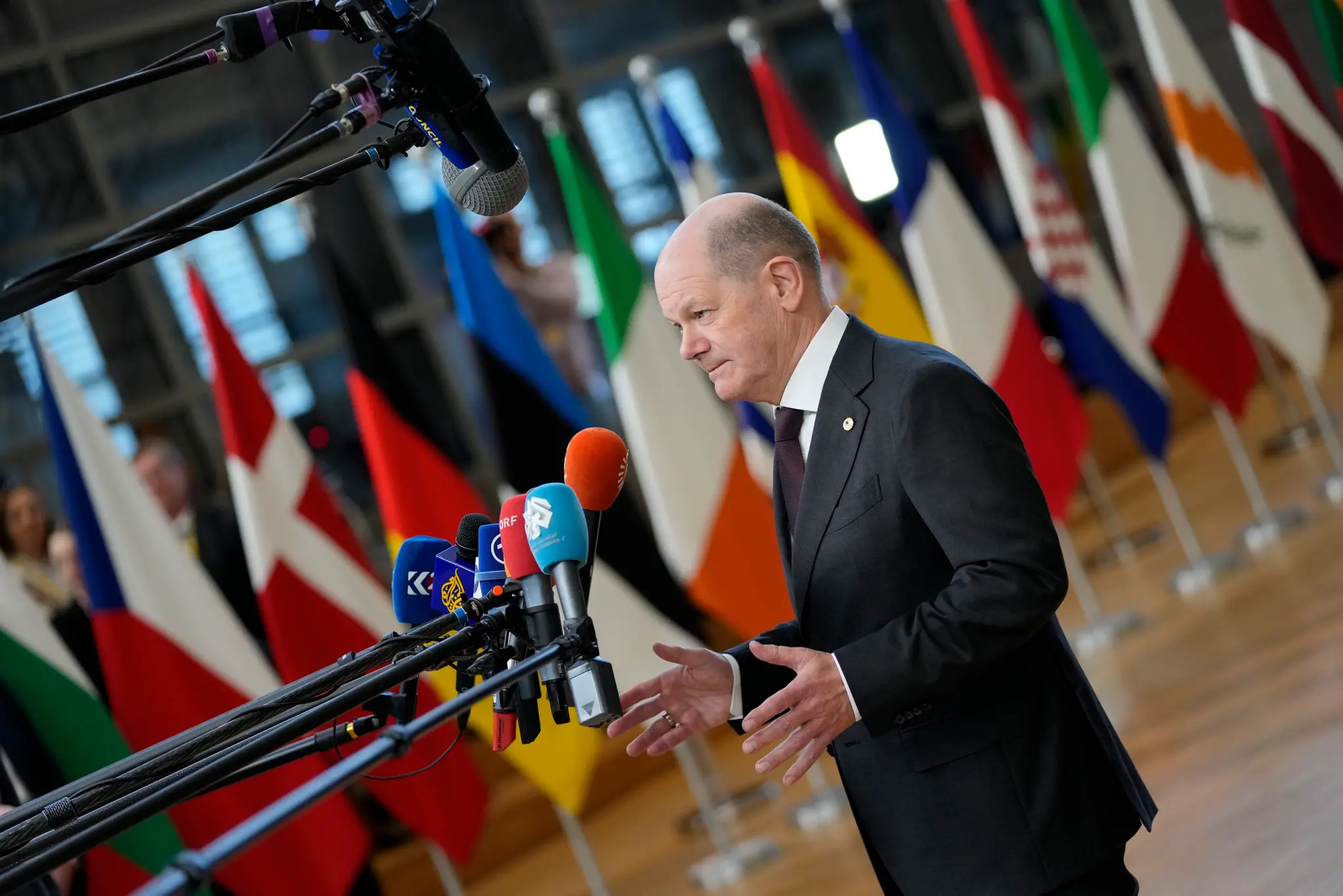 Na snímke nemecký kancelár Olaf Scholz.