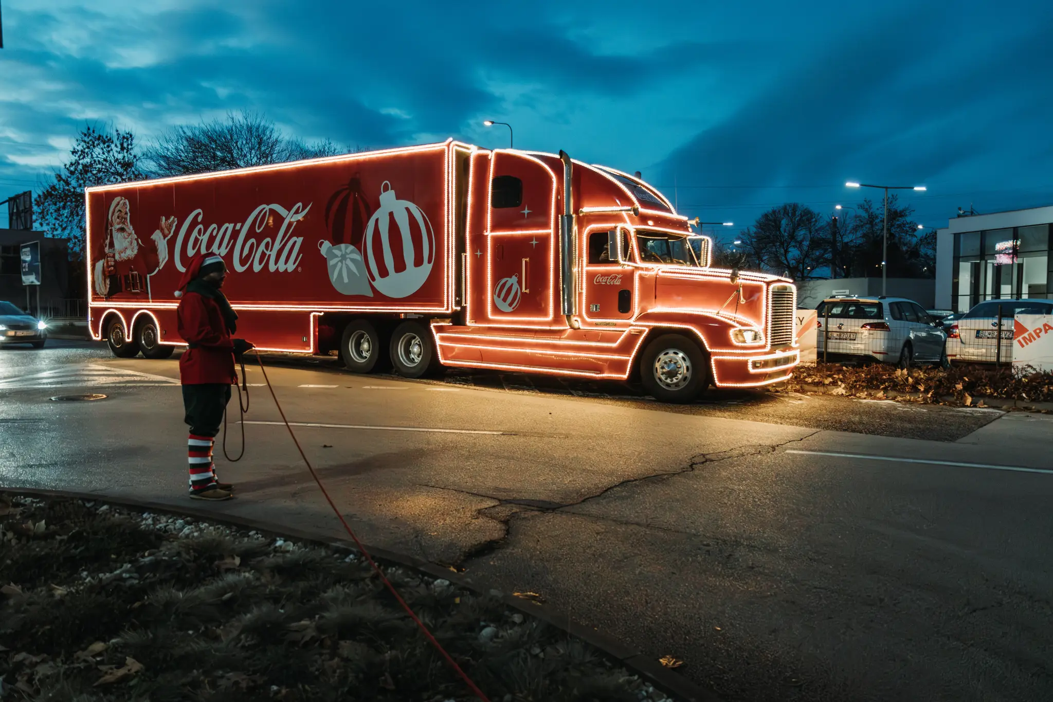 Coca-Cola Vianočný kamión v Bratislave