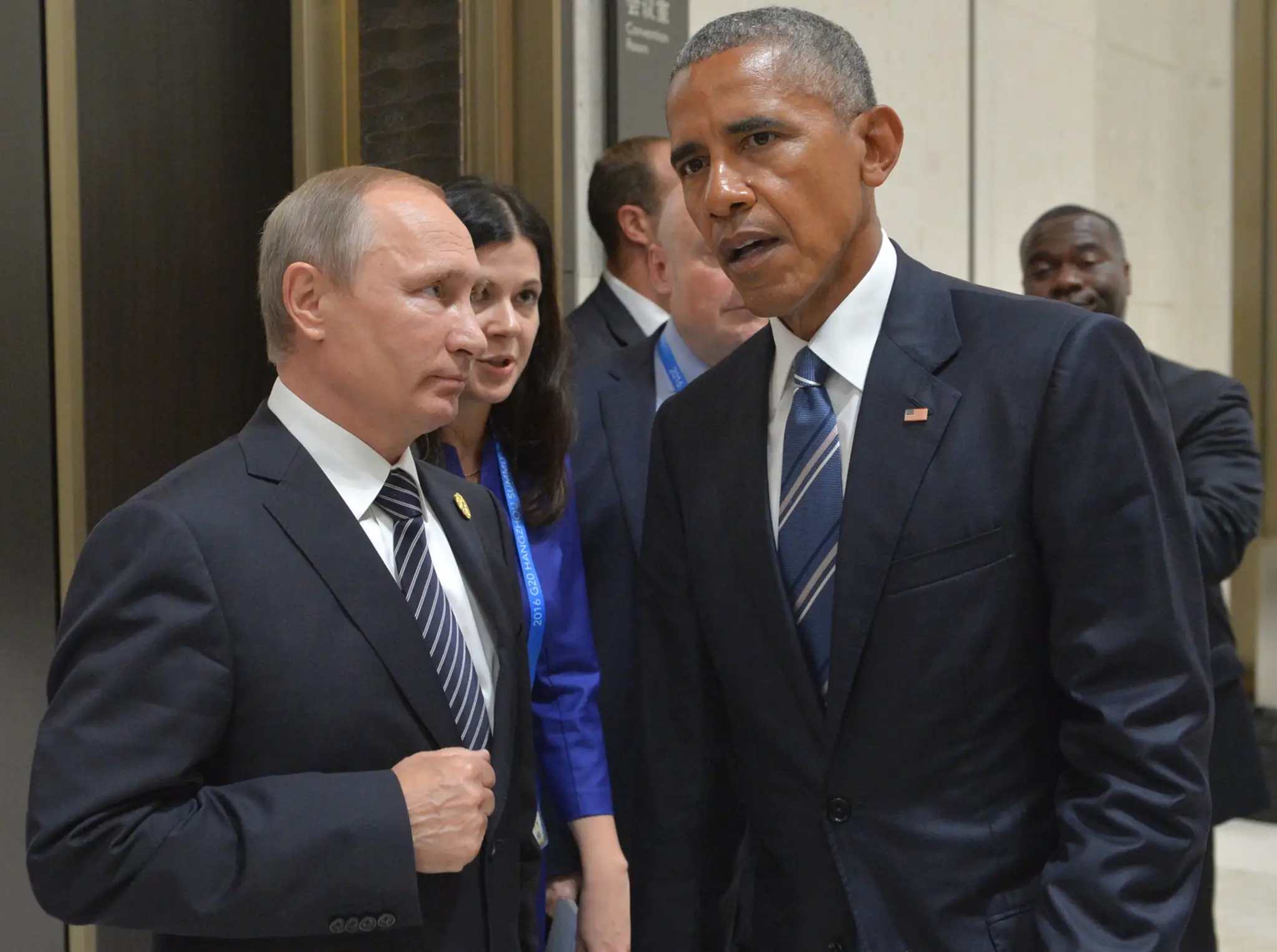 Barack Obama sa rozpráva s Vladimirom Putinom počas summitu G20 v čínskom Chang-čou.