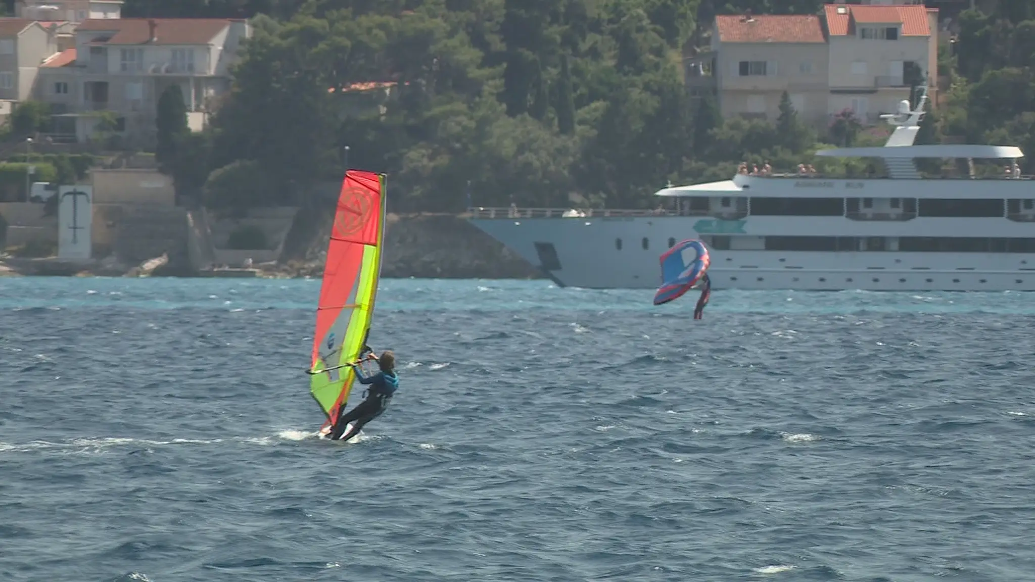Windsurfing.