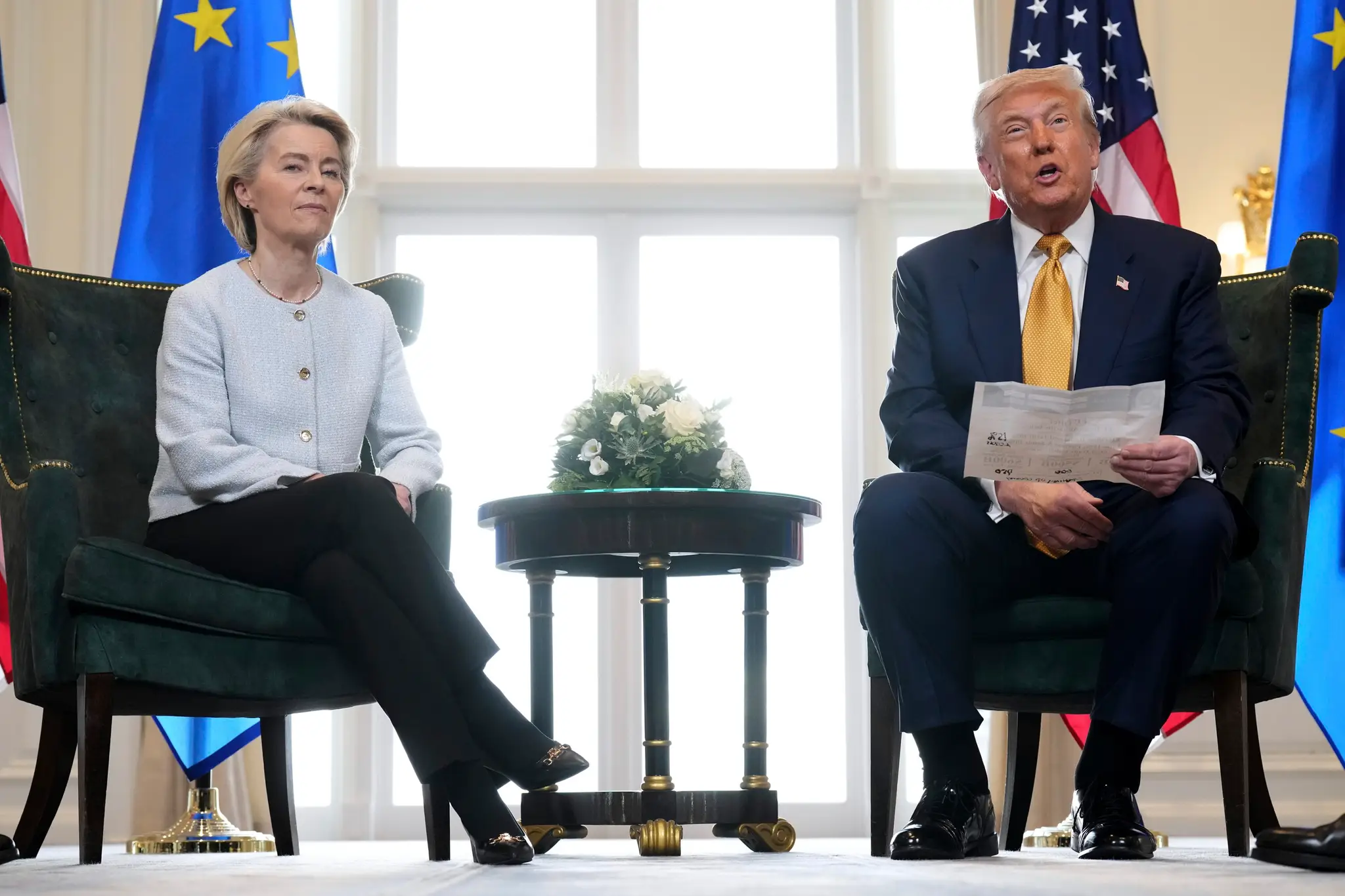 Ursula von der Leyenová a Donald Trump