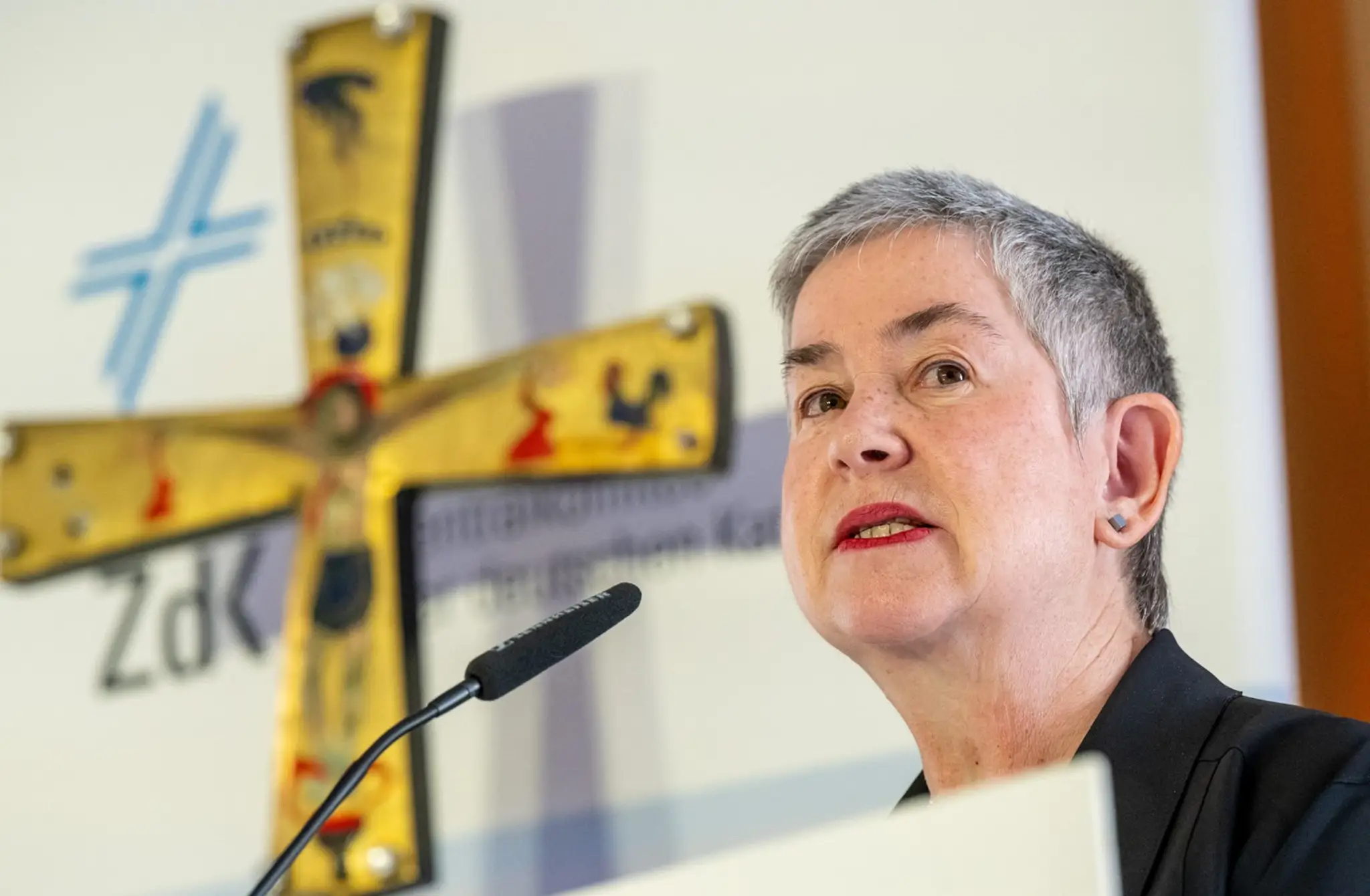 Predsedníčka Ústredného výboru nemeckých katolíkov (ZdK) Irme Stetterová-Karpová.