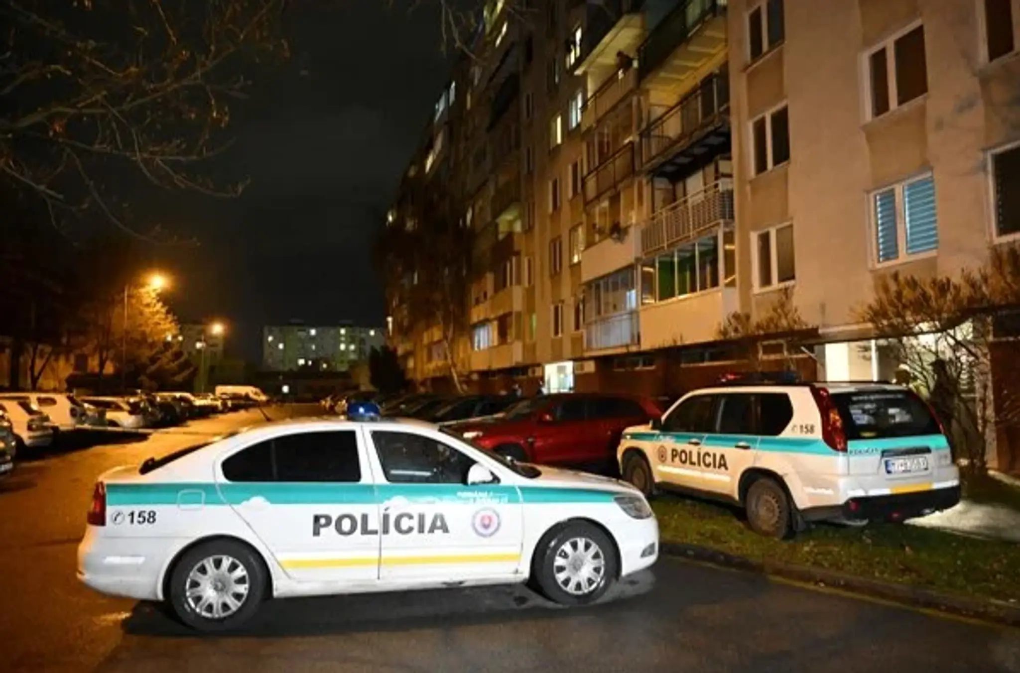 Polícia na mieste tragédie v Michalovciach.