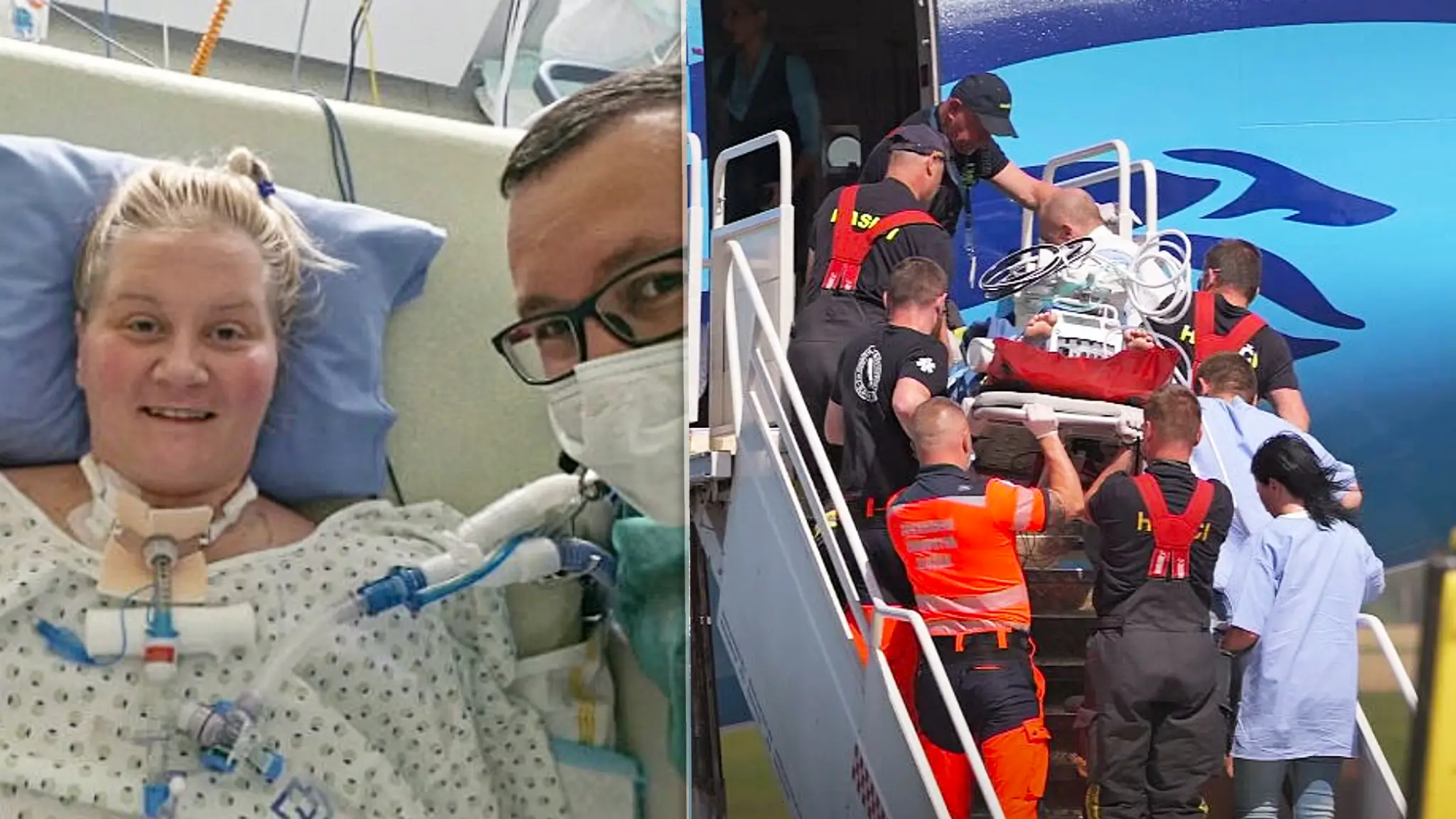 Príbeh po transplantácii ženy, ktorú viezol do Prahy vládny špeciál. 