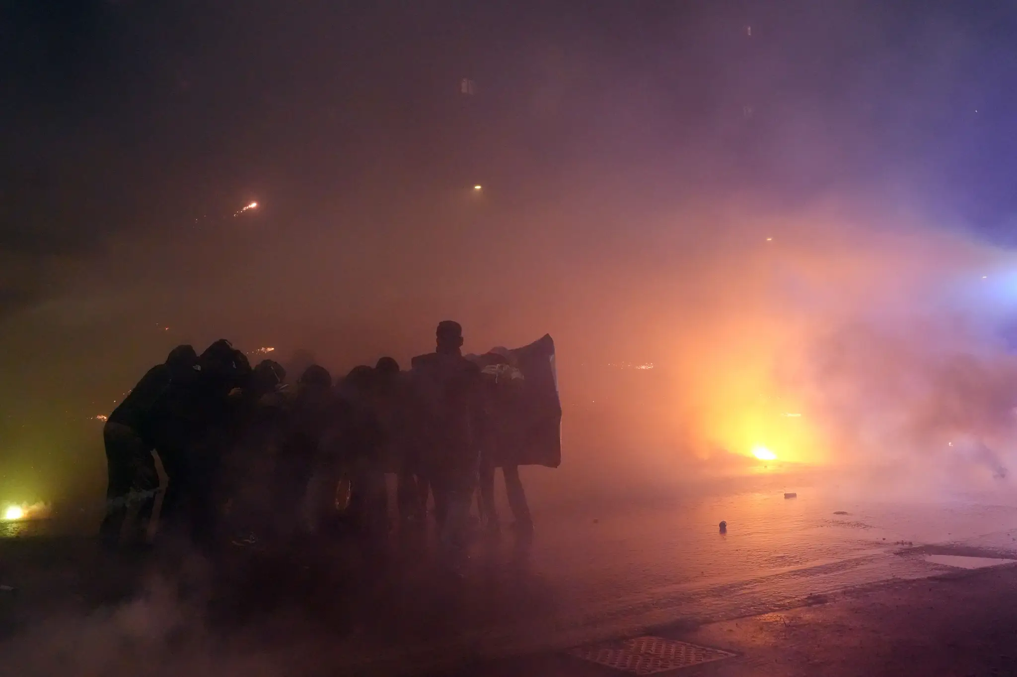 Protesty v Miláne počas ZOH.