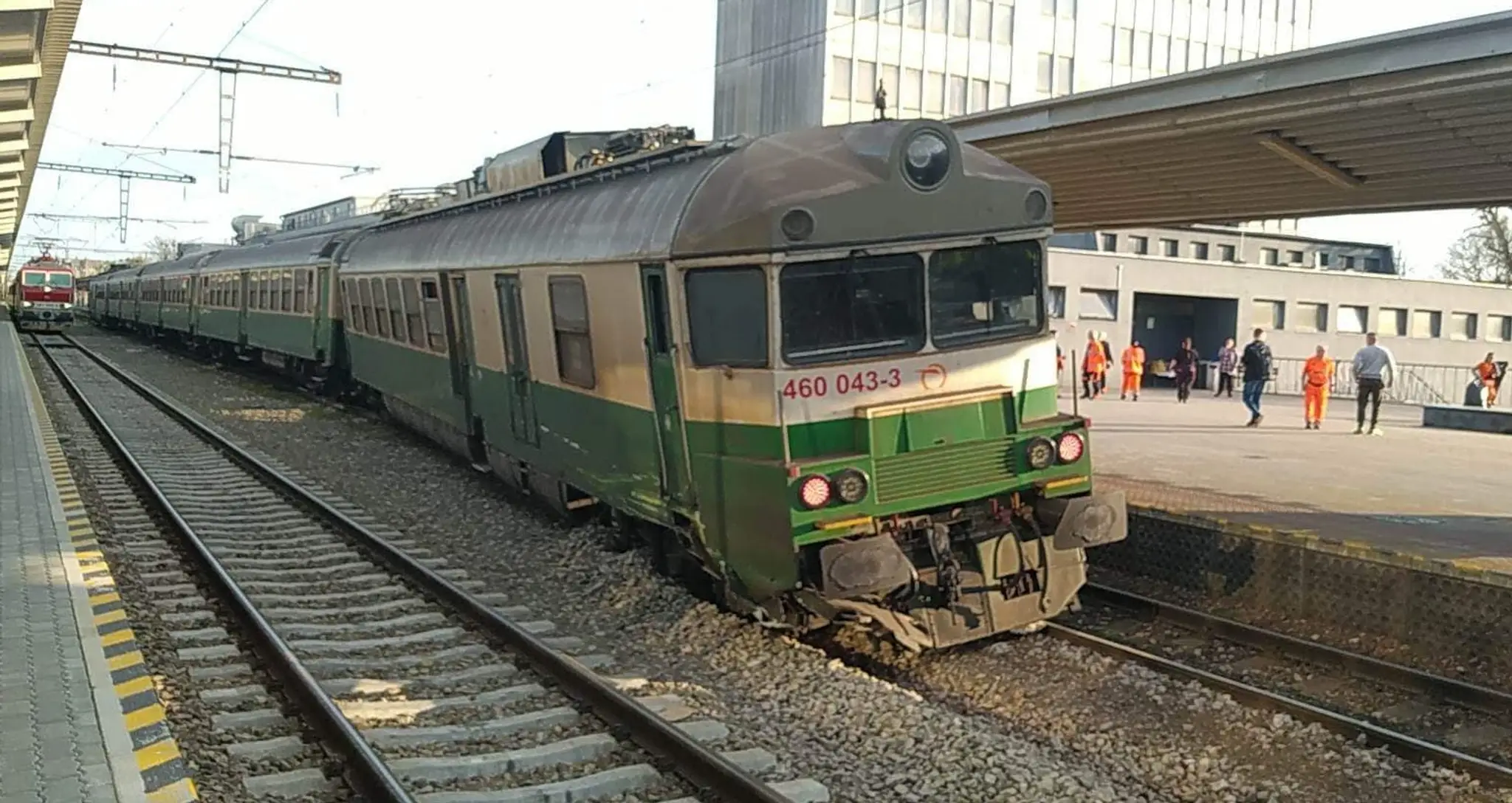 Vykoľajený vlak v Košiciach.