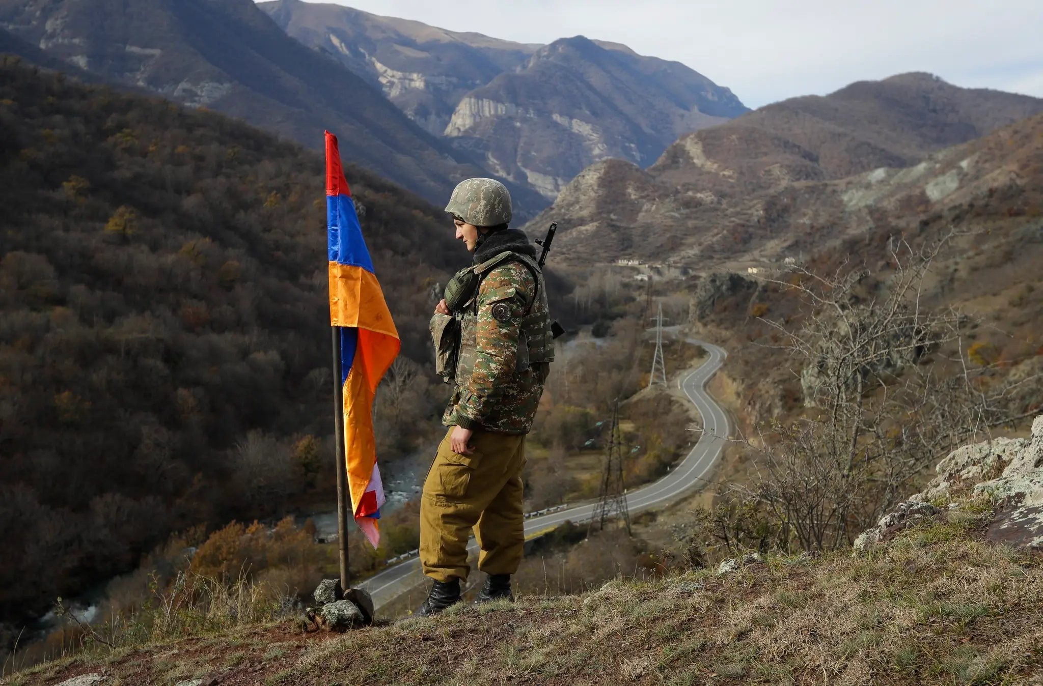 Arménsky vojak v Náhornom Karabachu