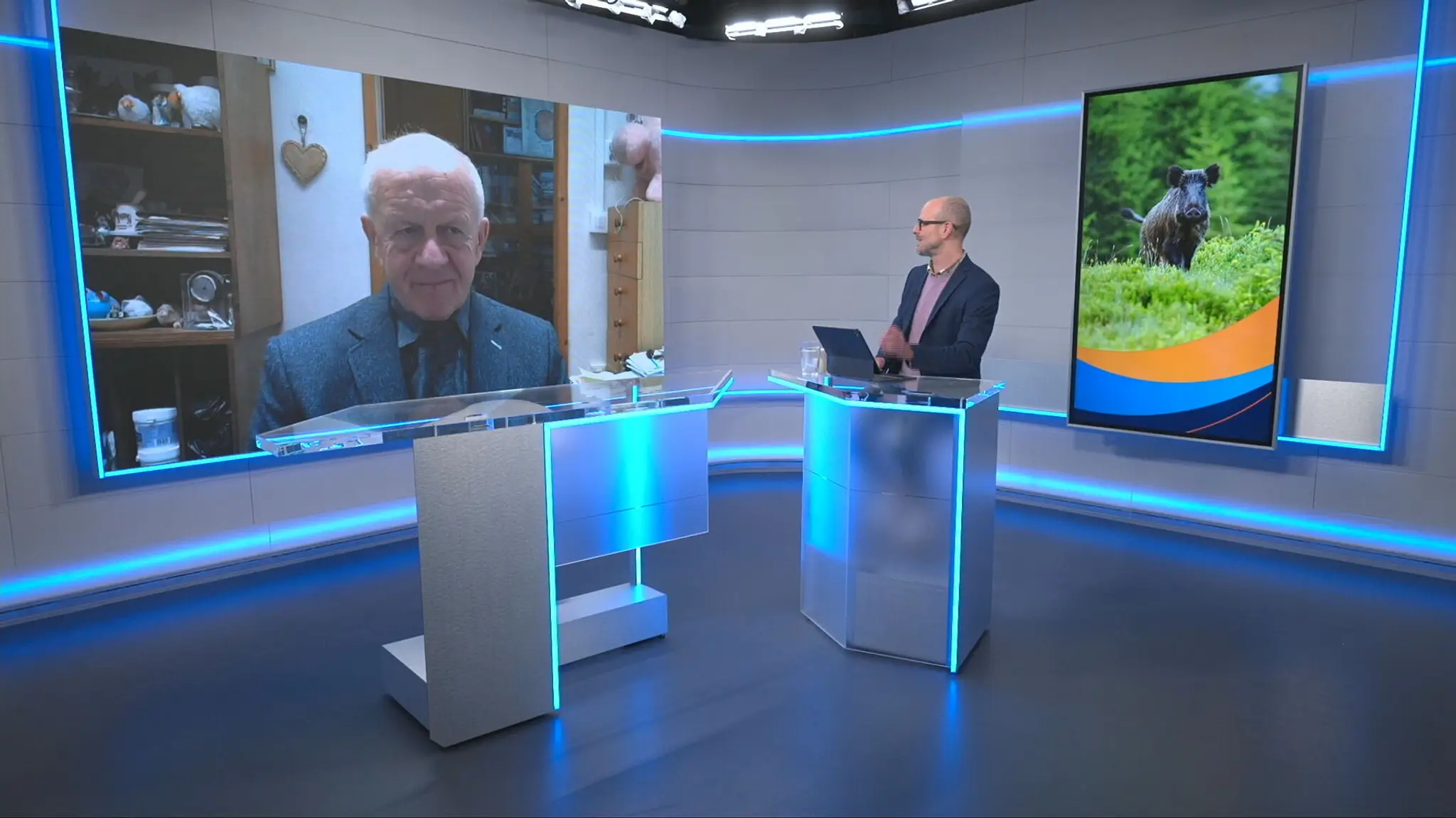 Na snímke bývalý šéf veterinárov Jozef Bíreš v rozhovore na TN live.