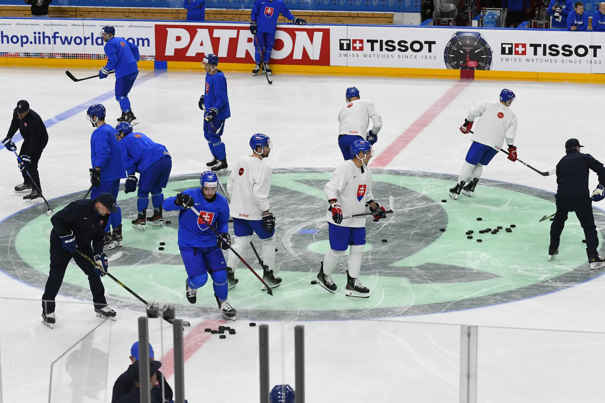 Tréning Slovákov v O2 aréne