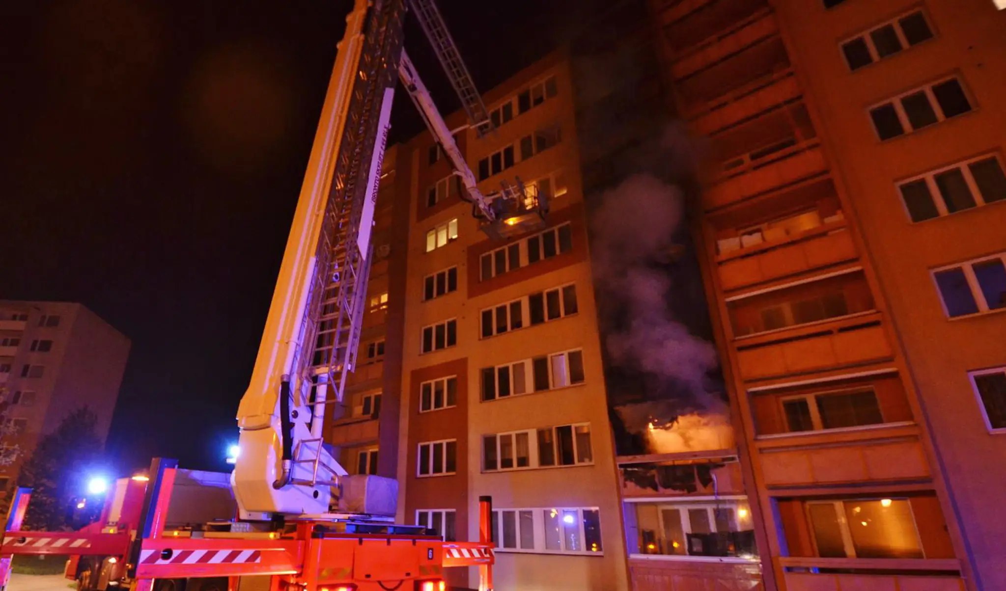 Požiar bytu v Ostrave