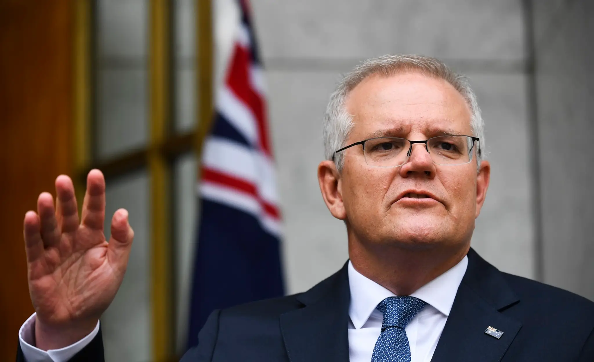 Austrálsky premiér Scott Morrison.