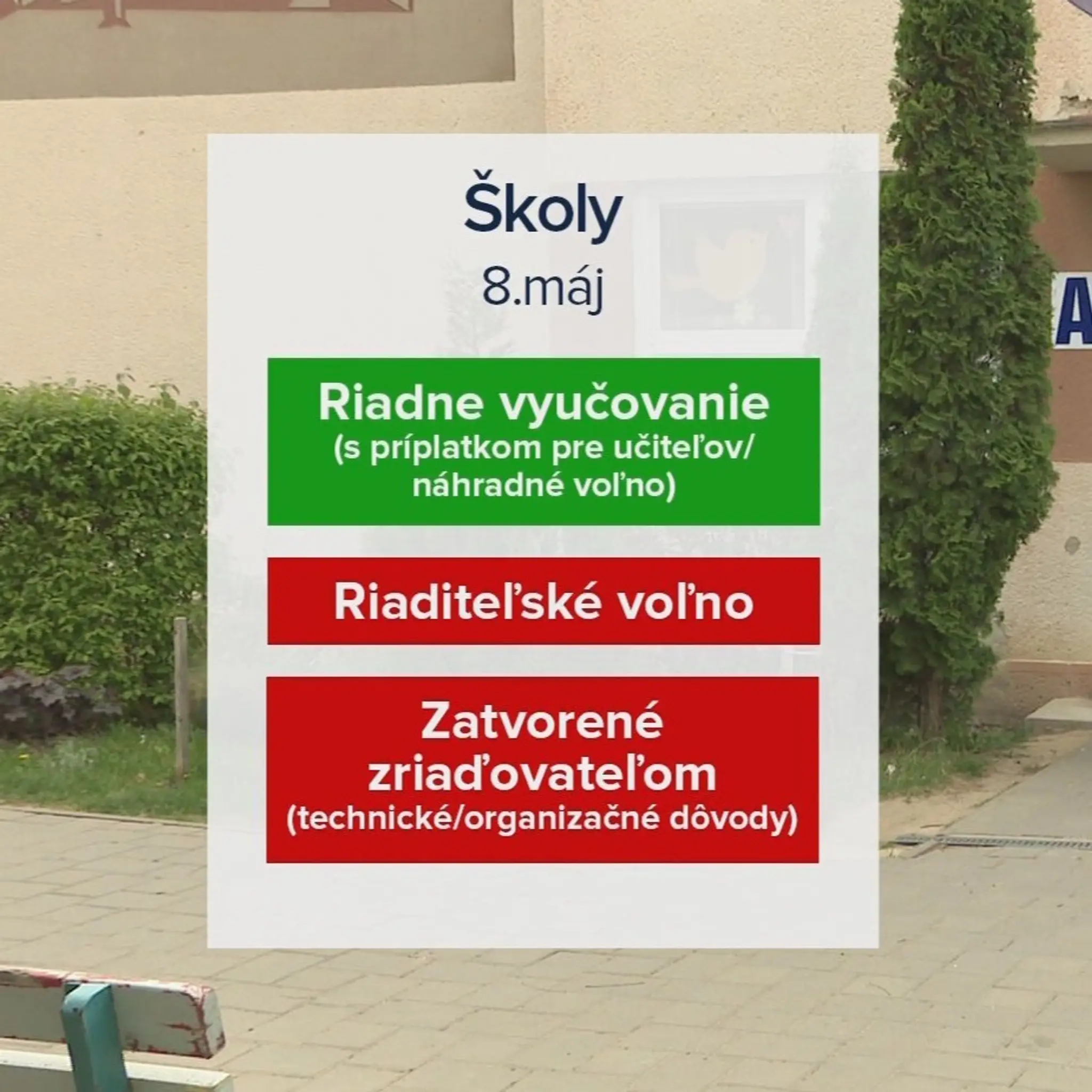 Školy - 8. máj