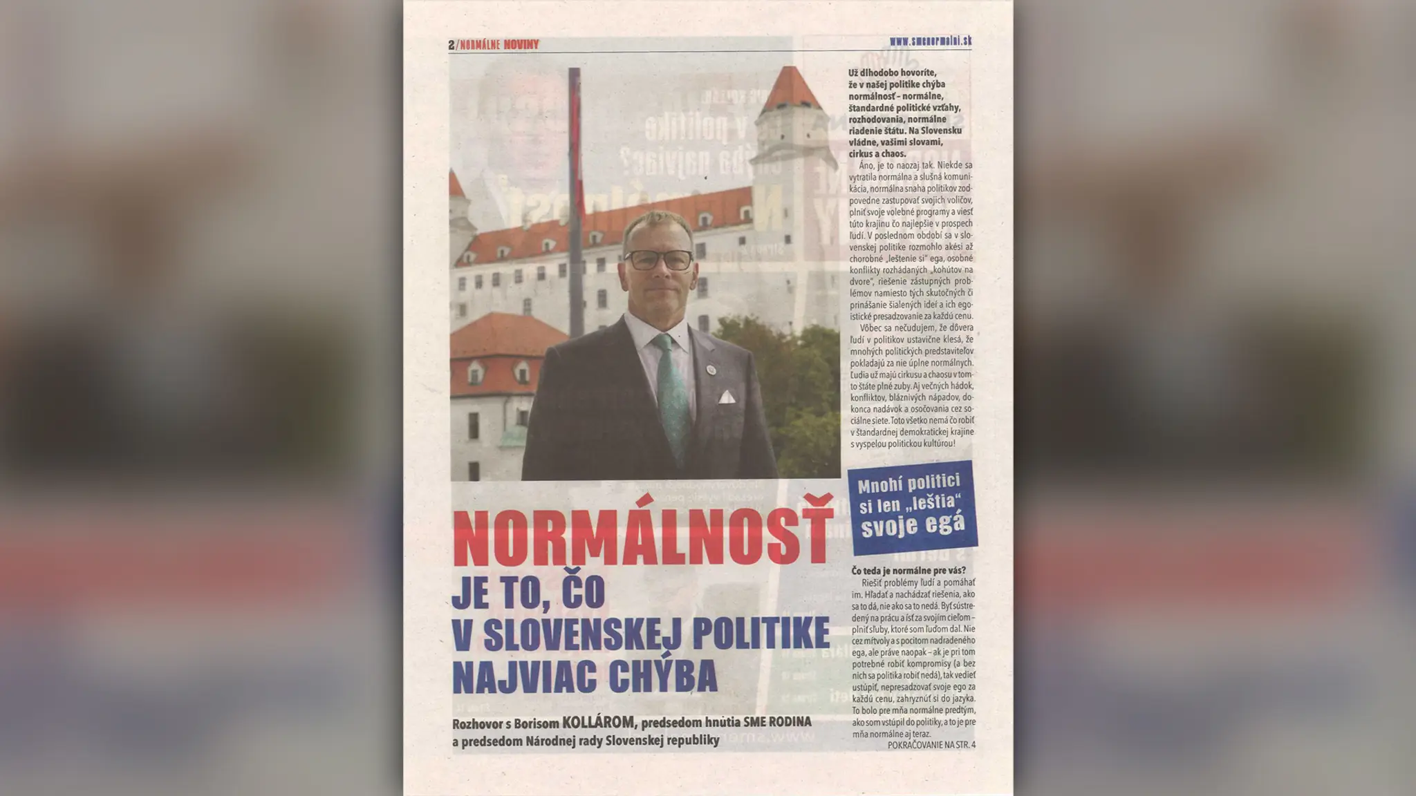 "Normálne noviny" Sme rodina 2