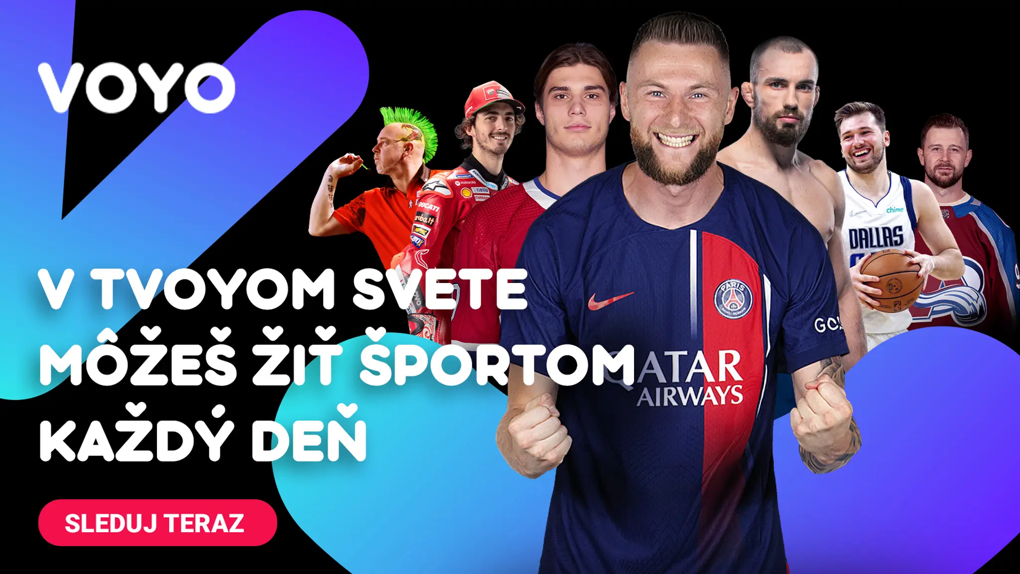 Na Voyo môžete sledovať pestrú ponuku športových prenosov