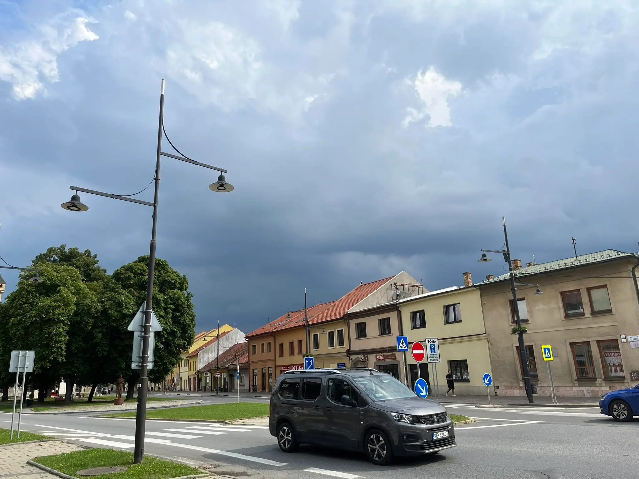 Búrka v Sabinove.