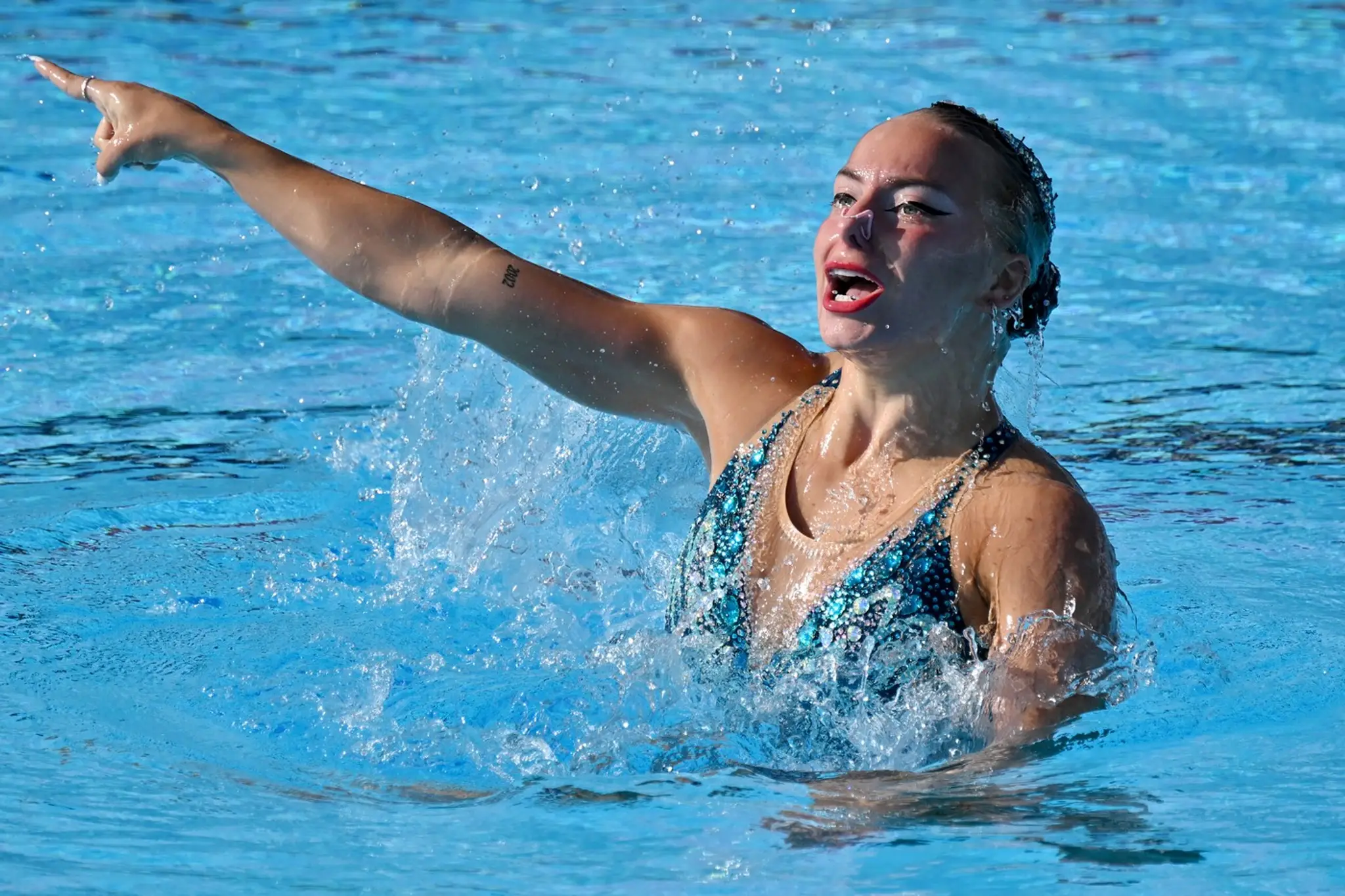 Slovenská reprezentantka v synchronizovanom plávaní Viktória Reichová.