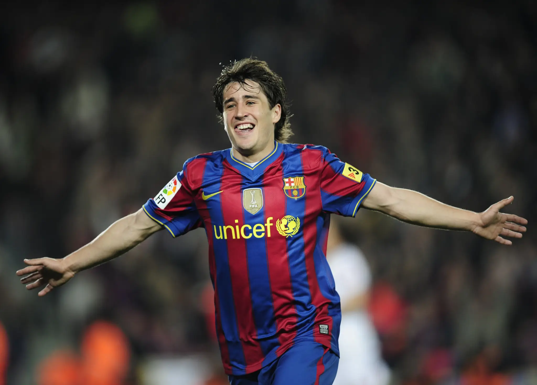 Bojan Krkič na archívnej snímke v drese Barcelony.