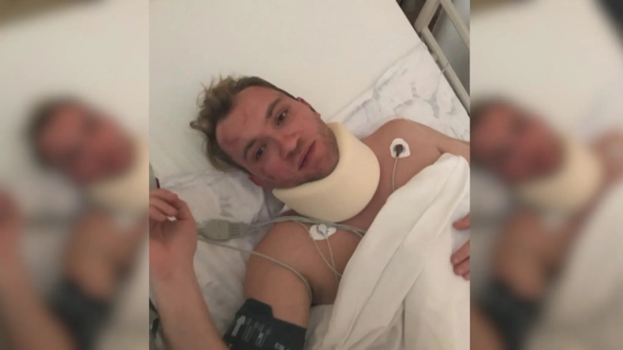 Martin Kapitulík na nemocničnom lôžku.
