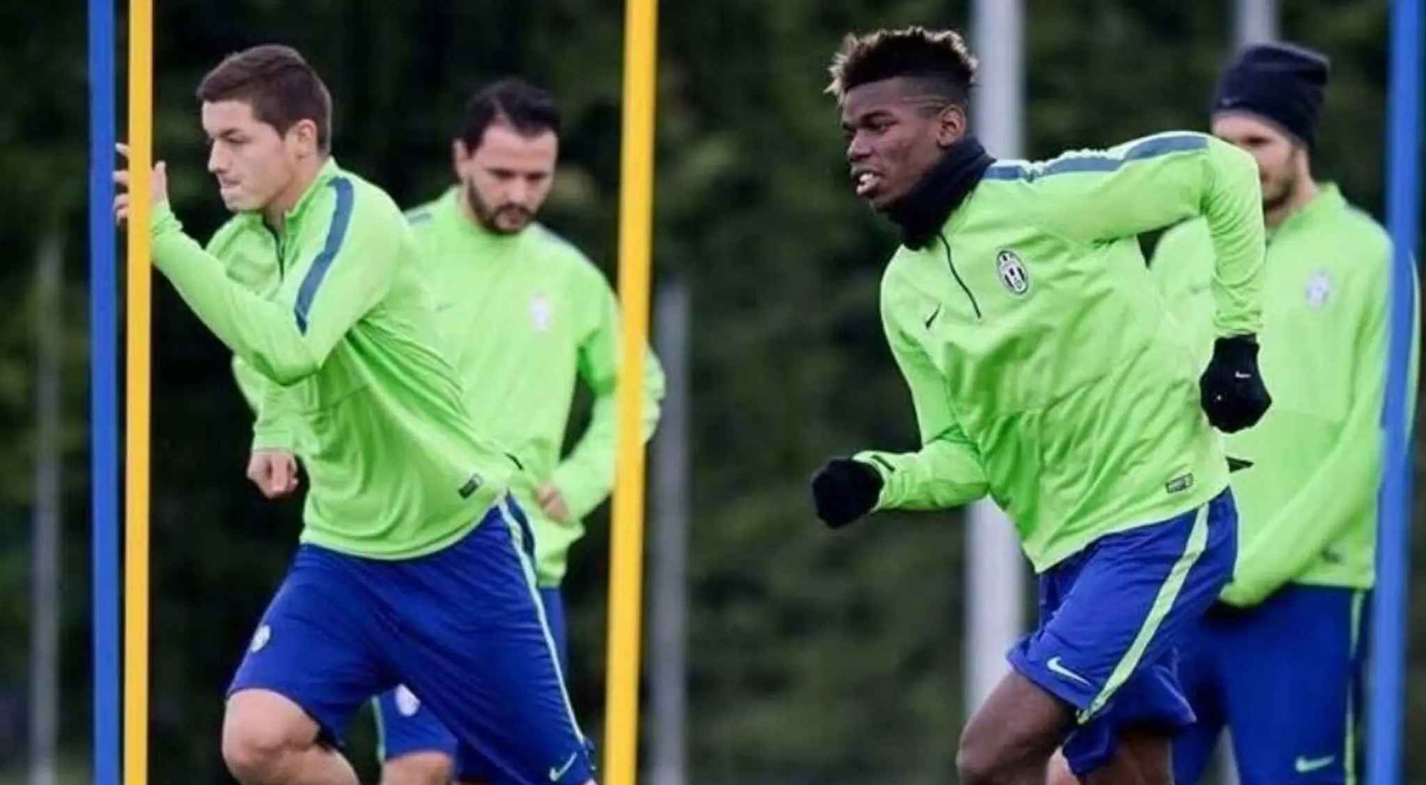 Atila Varga (vľavo) a Paul Pogba kedysi na tréningoch robili presne to isté. Navyše vedľa seba.