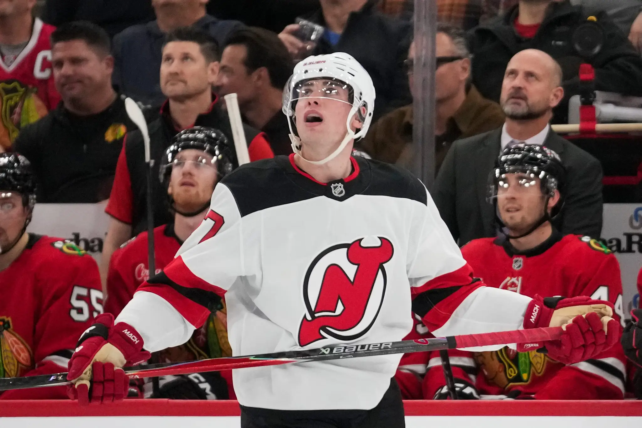 Slovenský obranca New Jersey Devils Šimon Nemec.