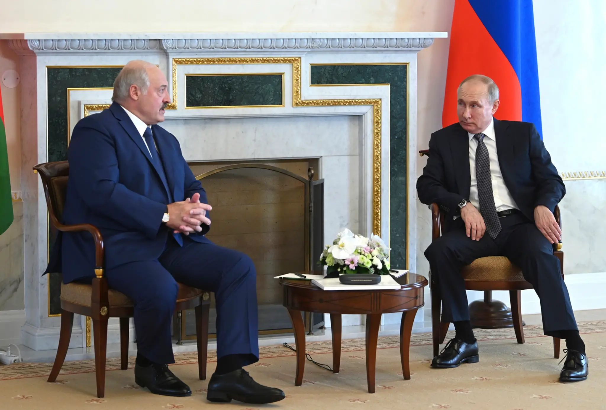 Vladimir Putin sa stretol s Alexandrom Lukašenkom