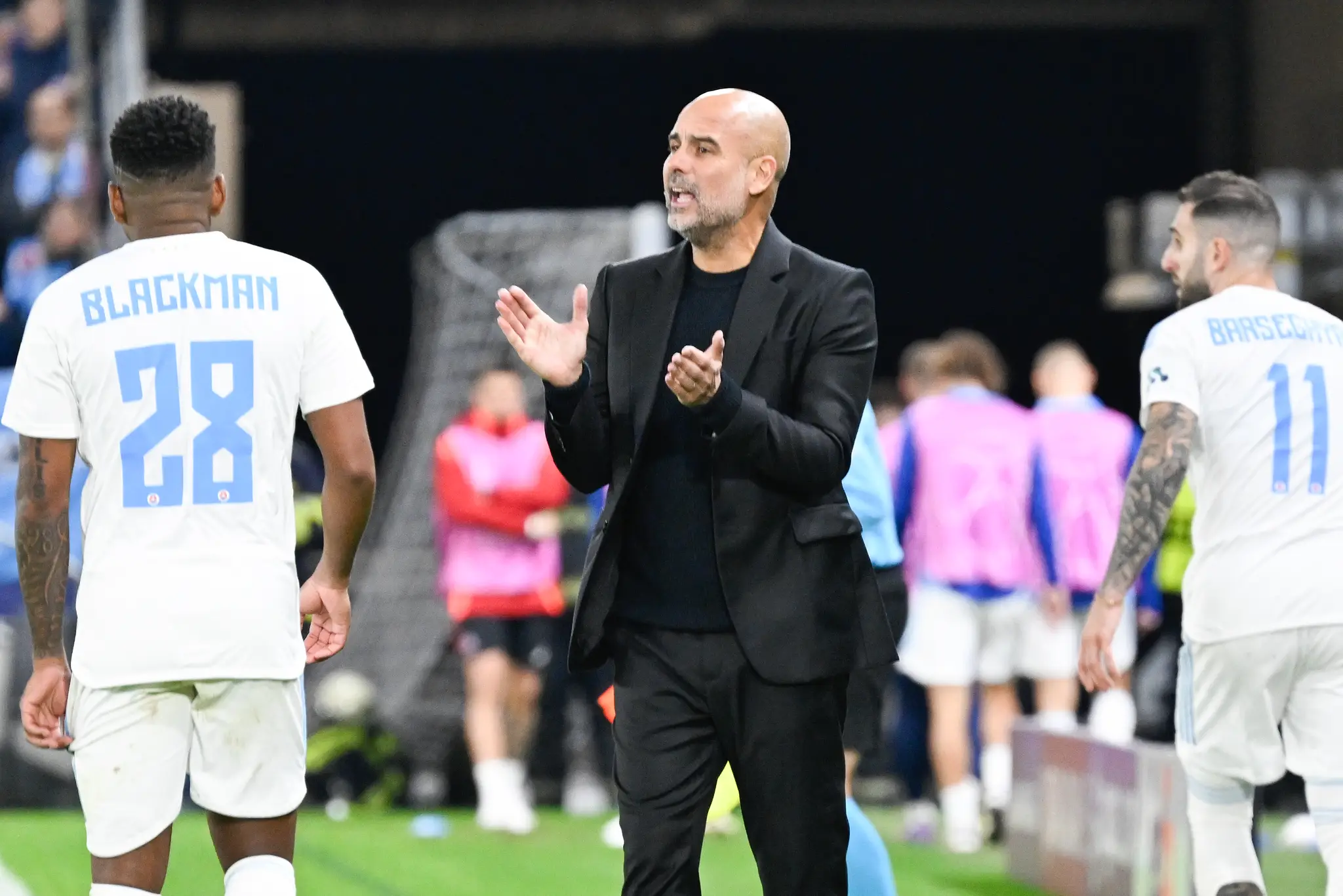 Pep Guardiola na Tehelnom poli.