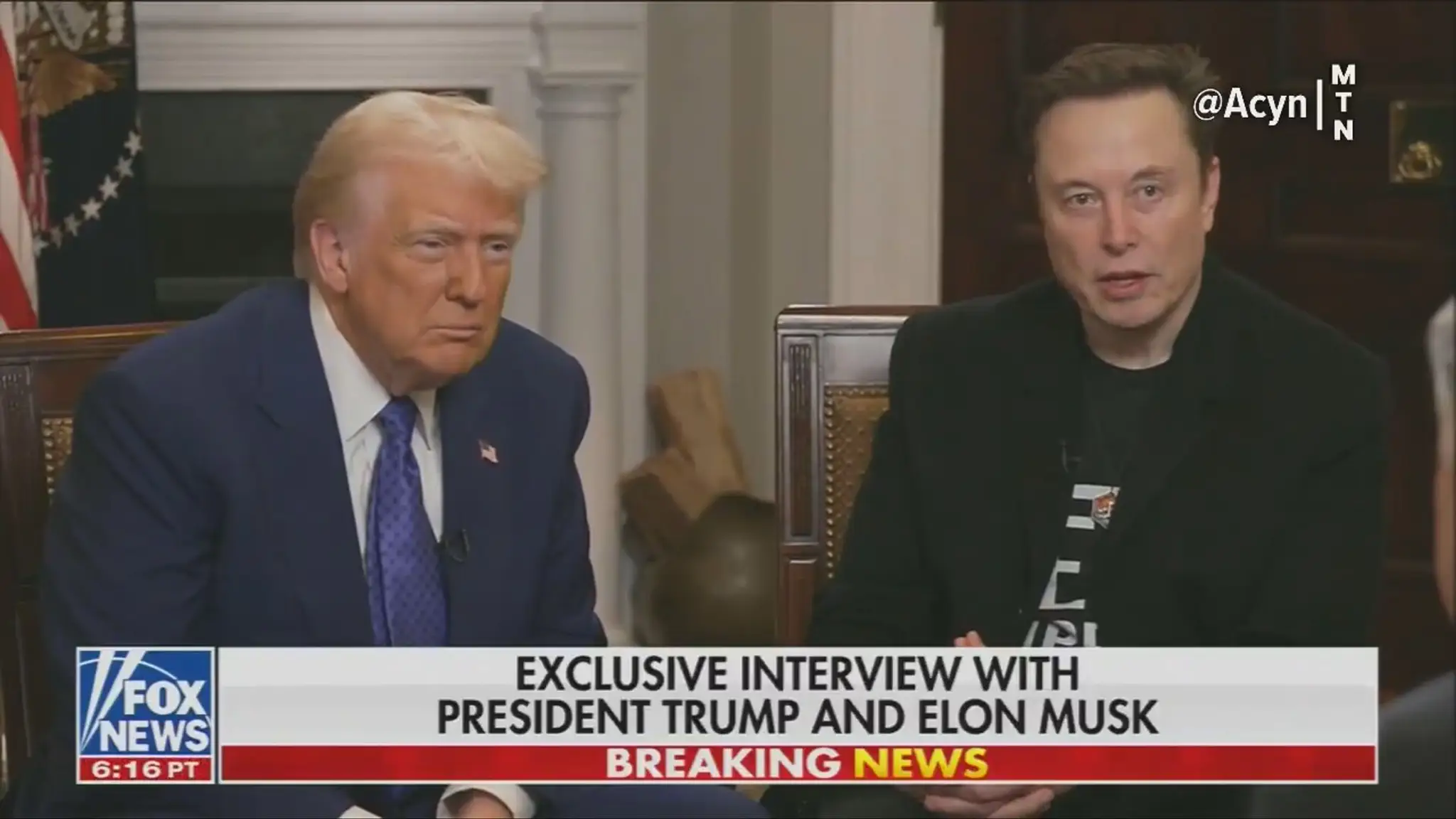 Donald Trump a Elon Musk počas kontroverzného rozhovoru.
