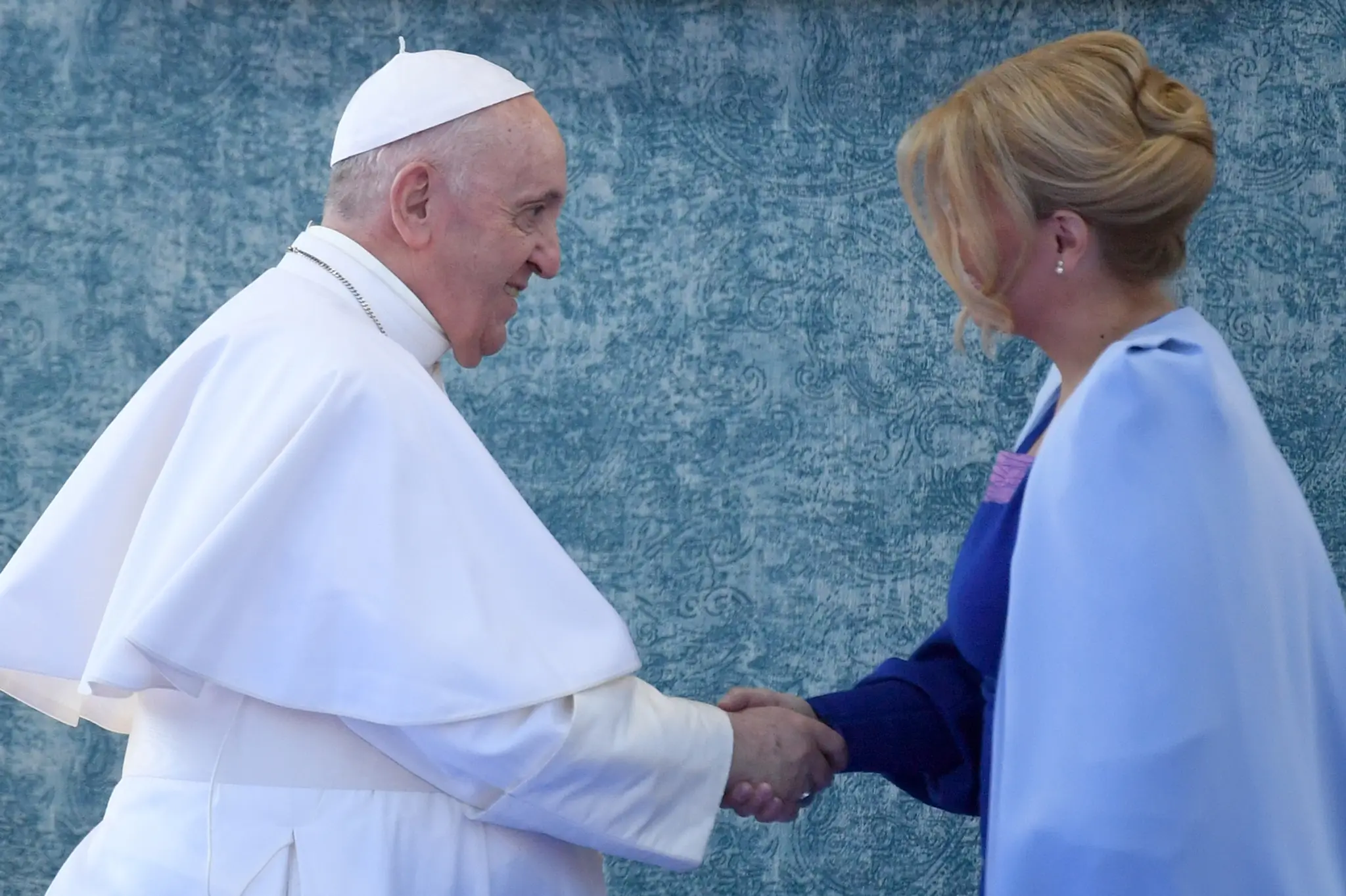 Pápež František a Zuzana Čaputová.