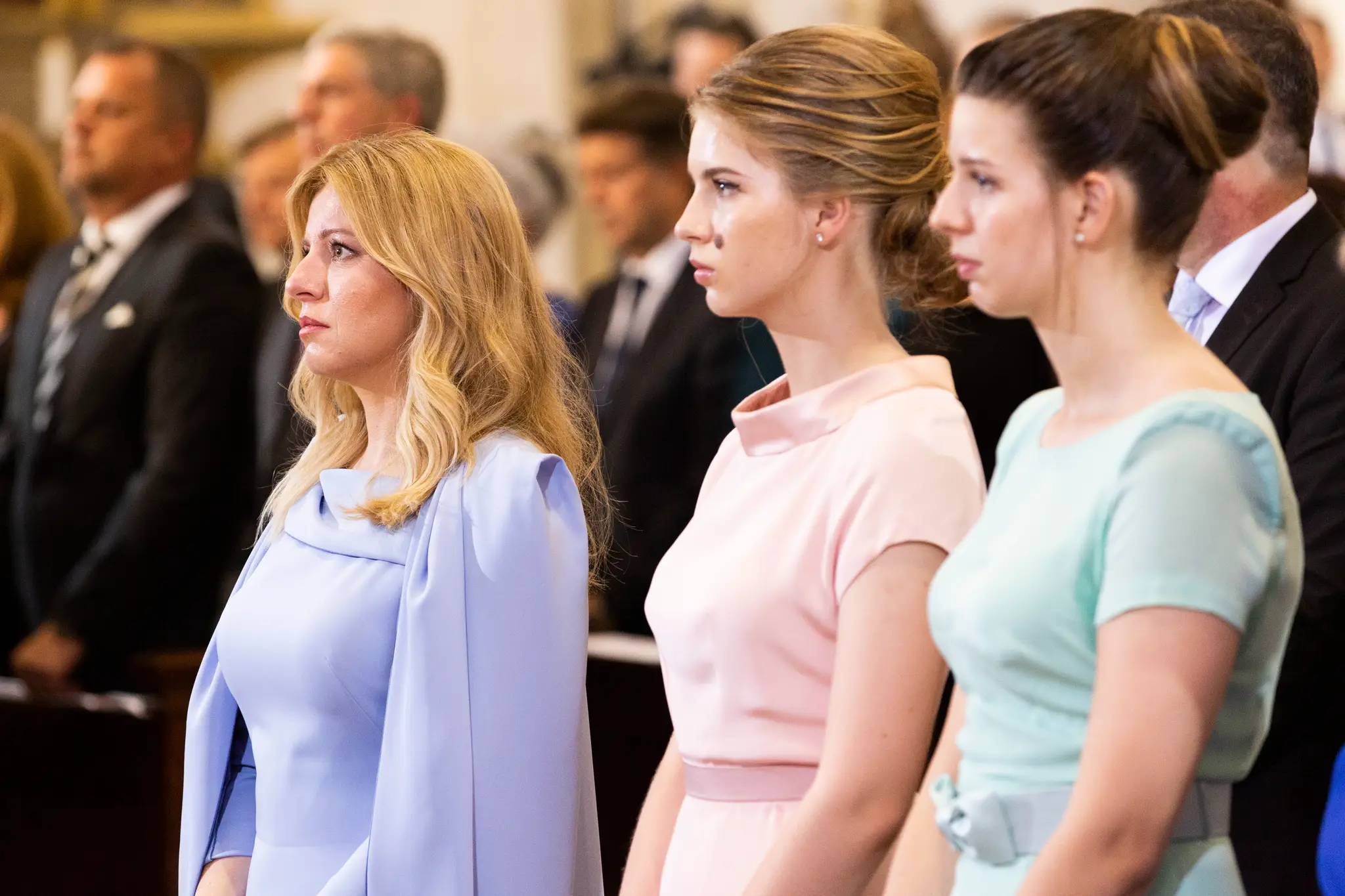 Zuzana Čaputová s dcérami v deň jej inaugurácie