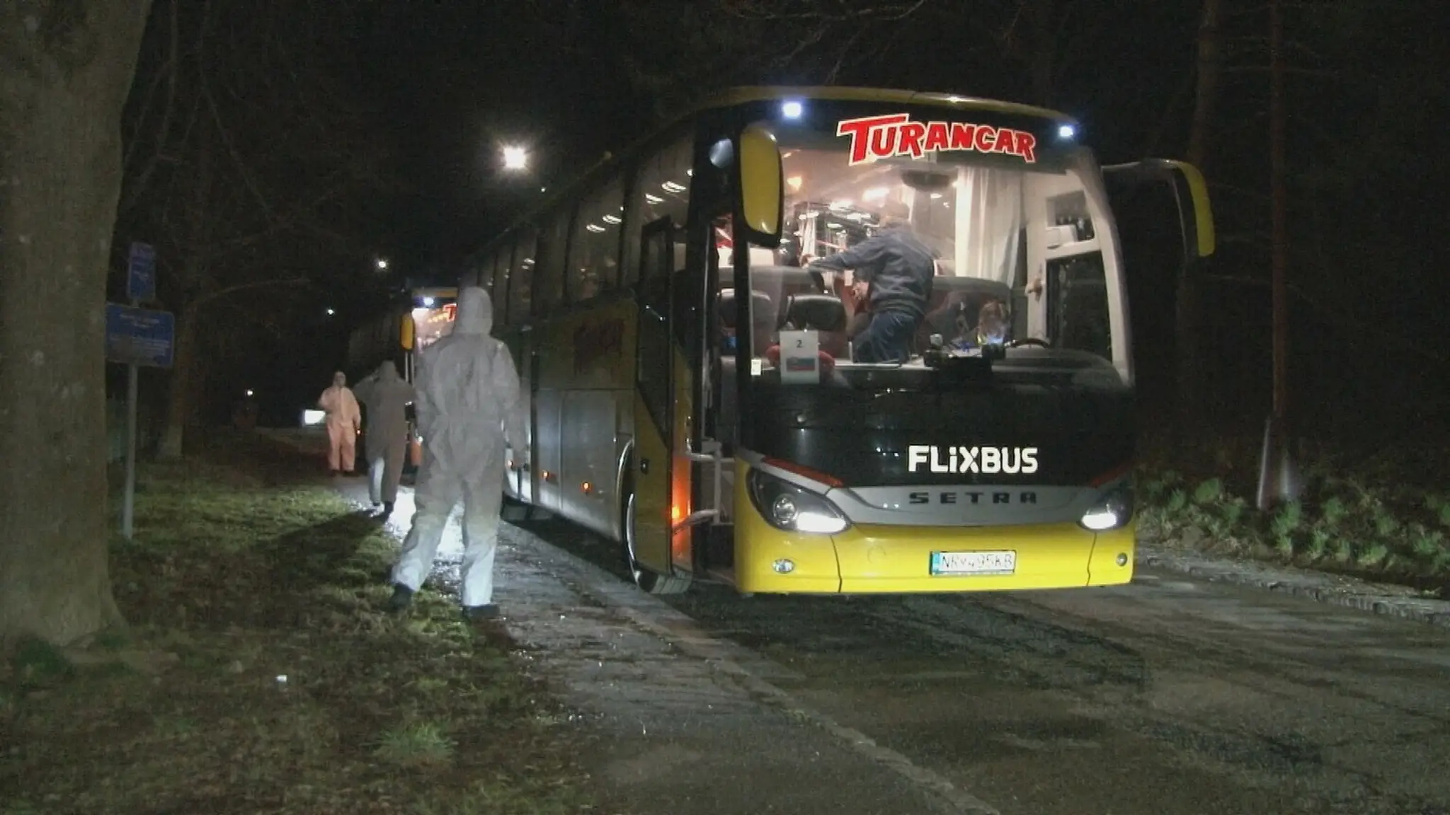 Autobus so Slovákmi.