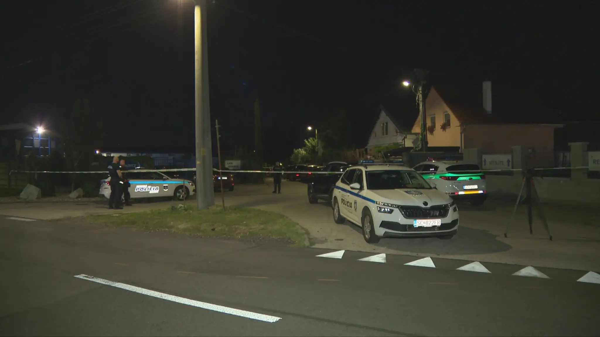 Polícia na mieste činu.