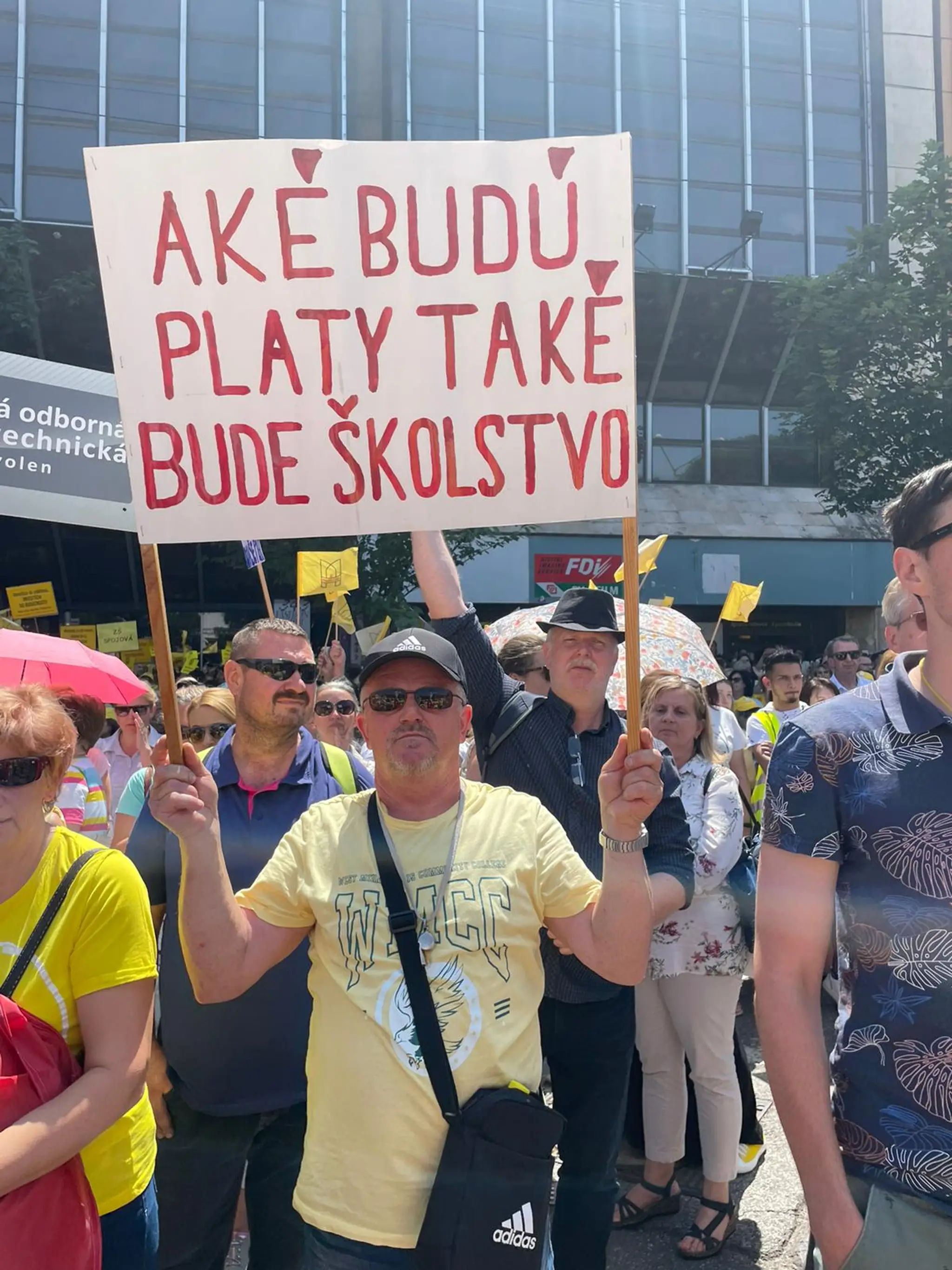 Protest učiteľov.